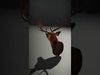 Majestic Deer Bust model pack Low-poly 3D model_2
