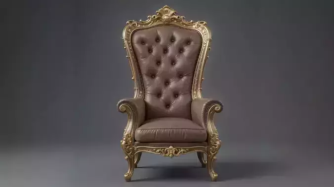 Royal Luxury Chair 3D Model 3D model