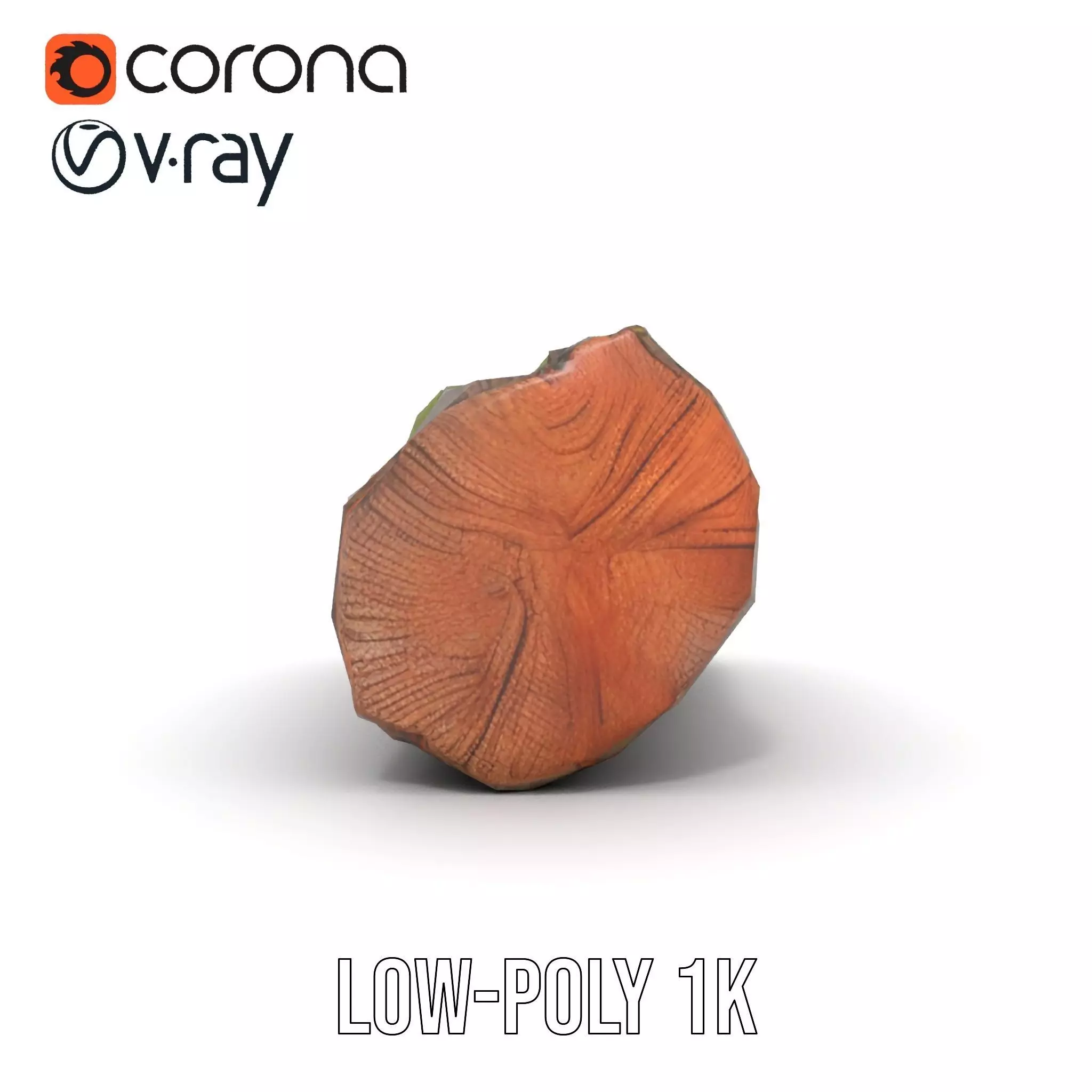 Mossy Log Detail model pack Low-poly 3D model_8