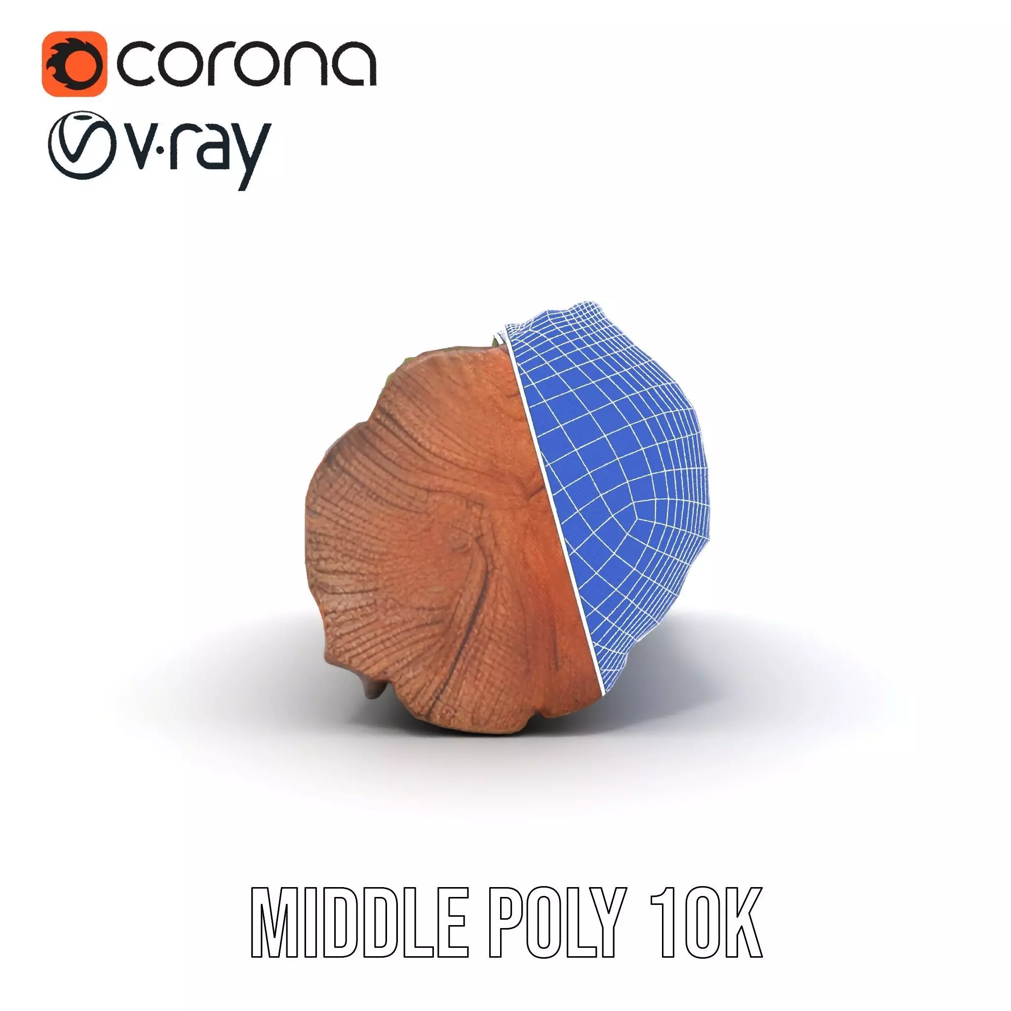 Mossy Log Detail model pack Low-poly 3D model_30