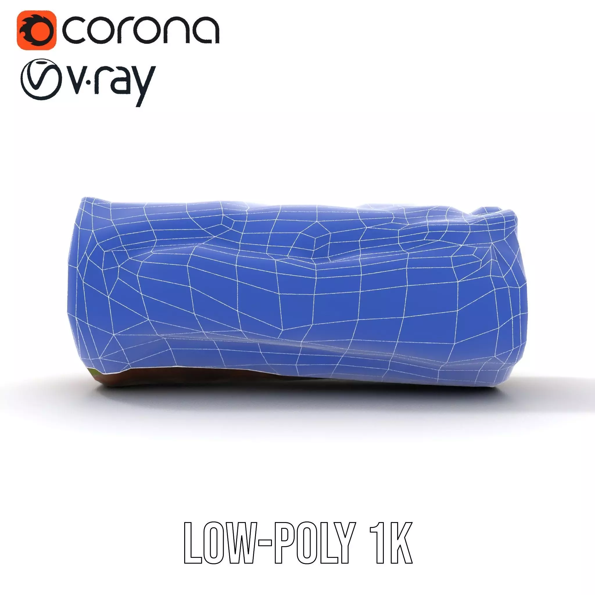 Mossy Log Detail model pack Low-poly 3D model_31