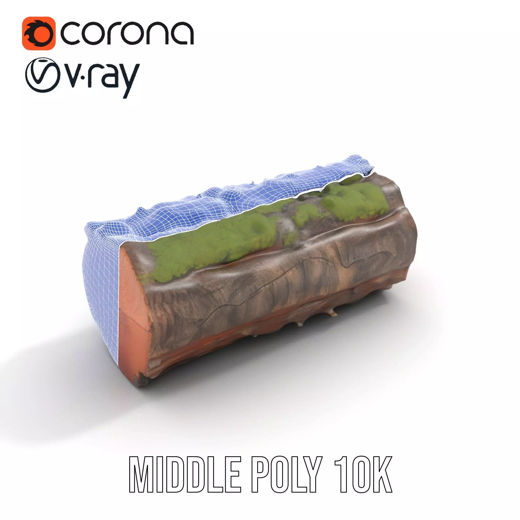 Mossy Log Detail model pack Low-poly 3D model_27