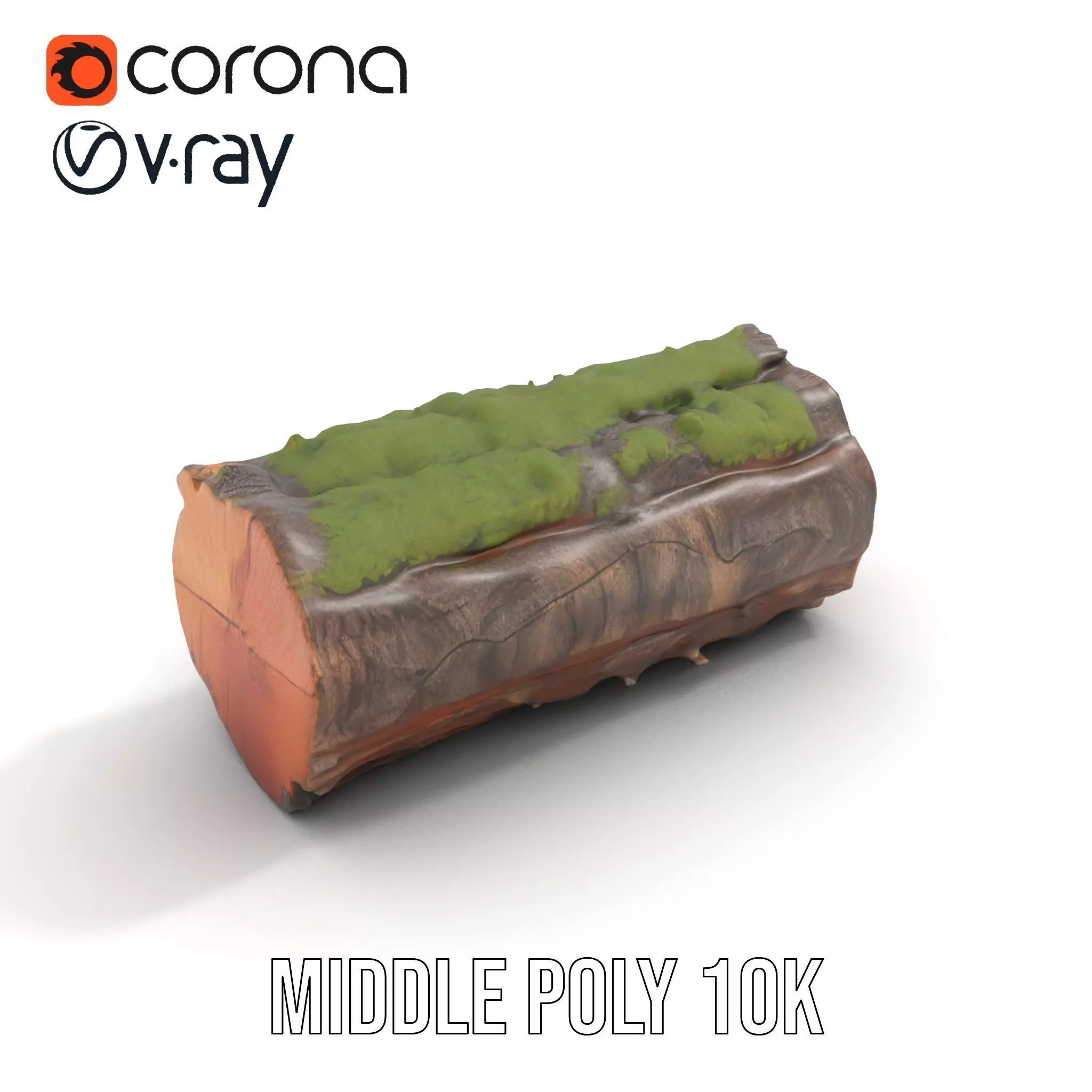 Mossy Log Detail model pack Low-poly 3D model_14