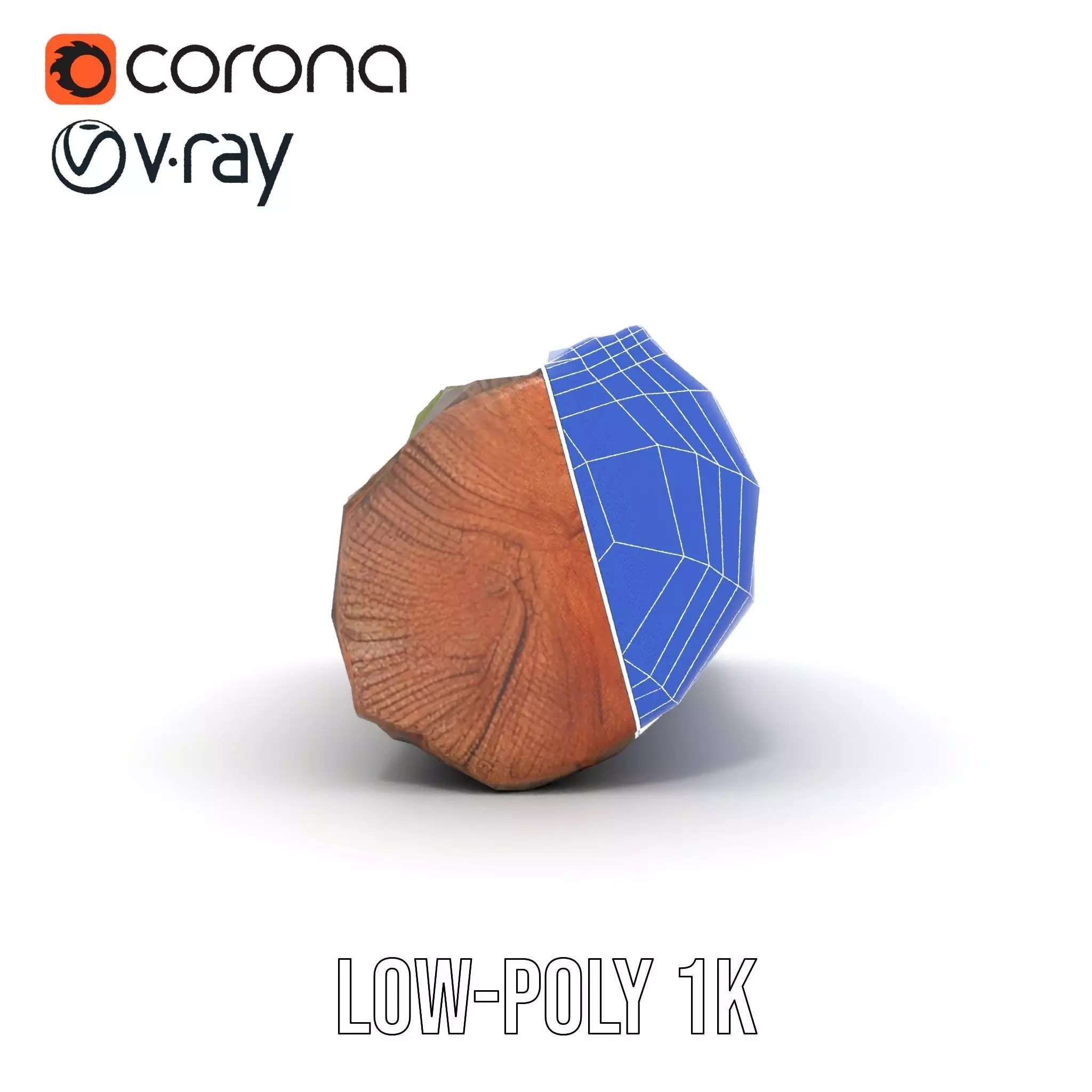 Mossy Log Detail model pack Low-poly 3D model_28