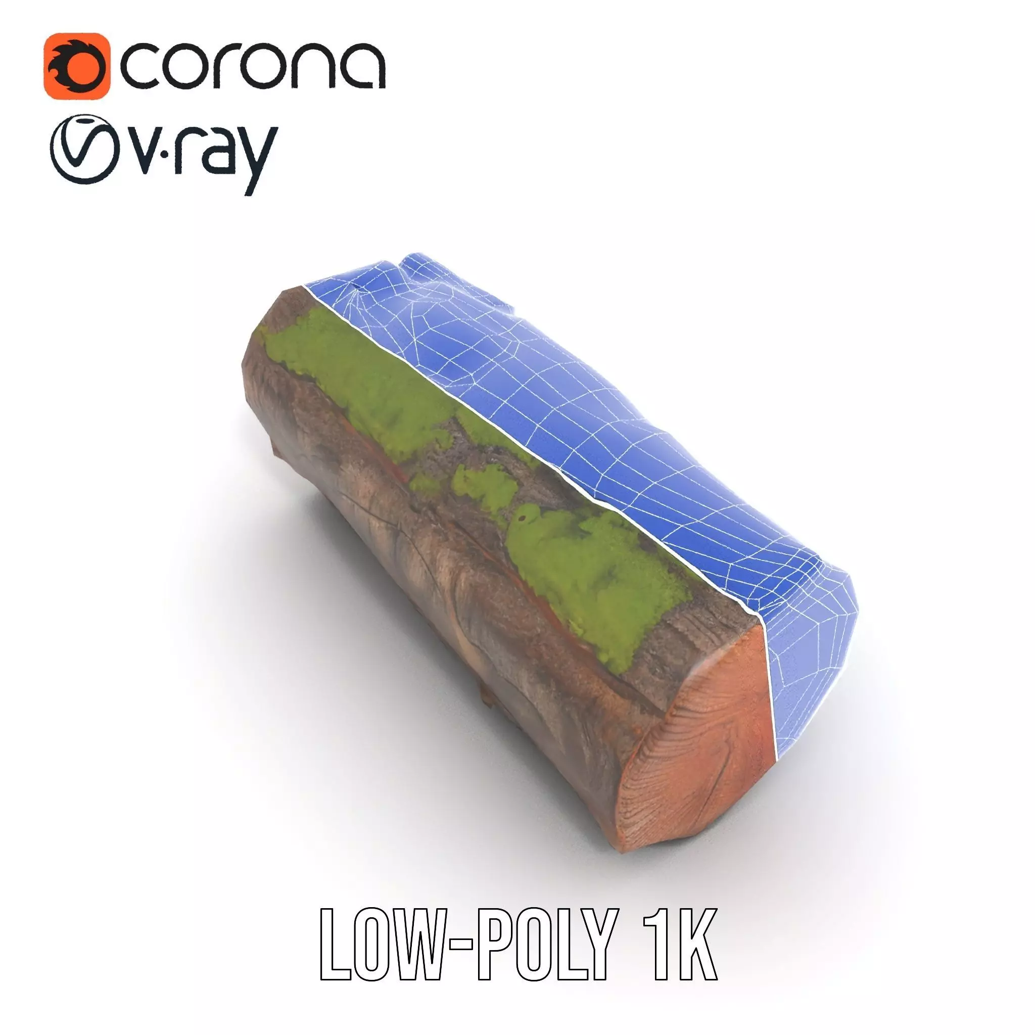 Mossy Log Detail model pack Low-poly 3D model_20