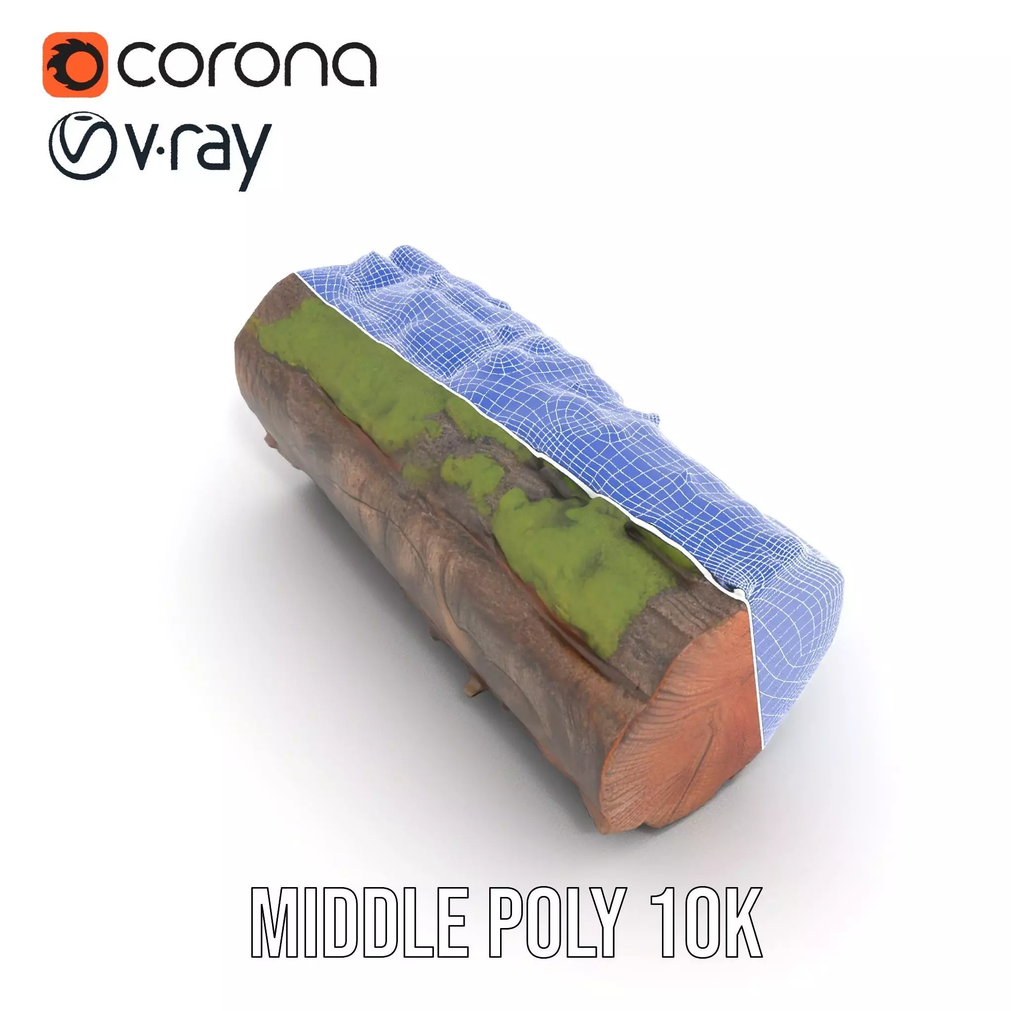 Mossy Log Detail model pack Low-poly 3D model_21