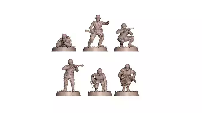 USA Soldiers WW2 Bolt Action