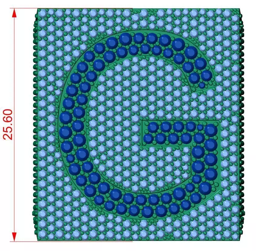 Custom Initial A to Z Letter Diamond Ring - Alphabet Rings 3D print model_5