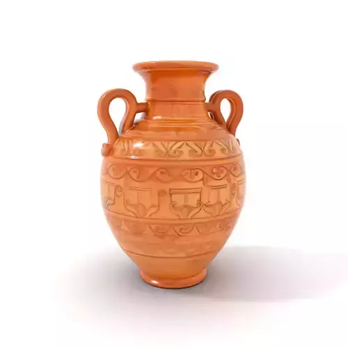 Engraved Terracotta Vase model pack Low-poly 3D model Engraved Terracotta Vase model pack Low-poly 3D model