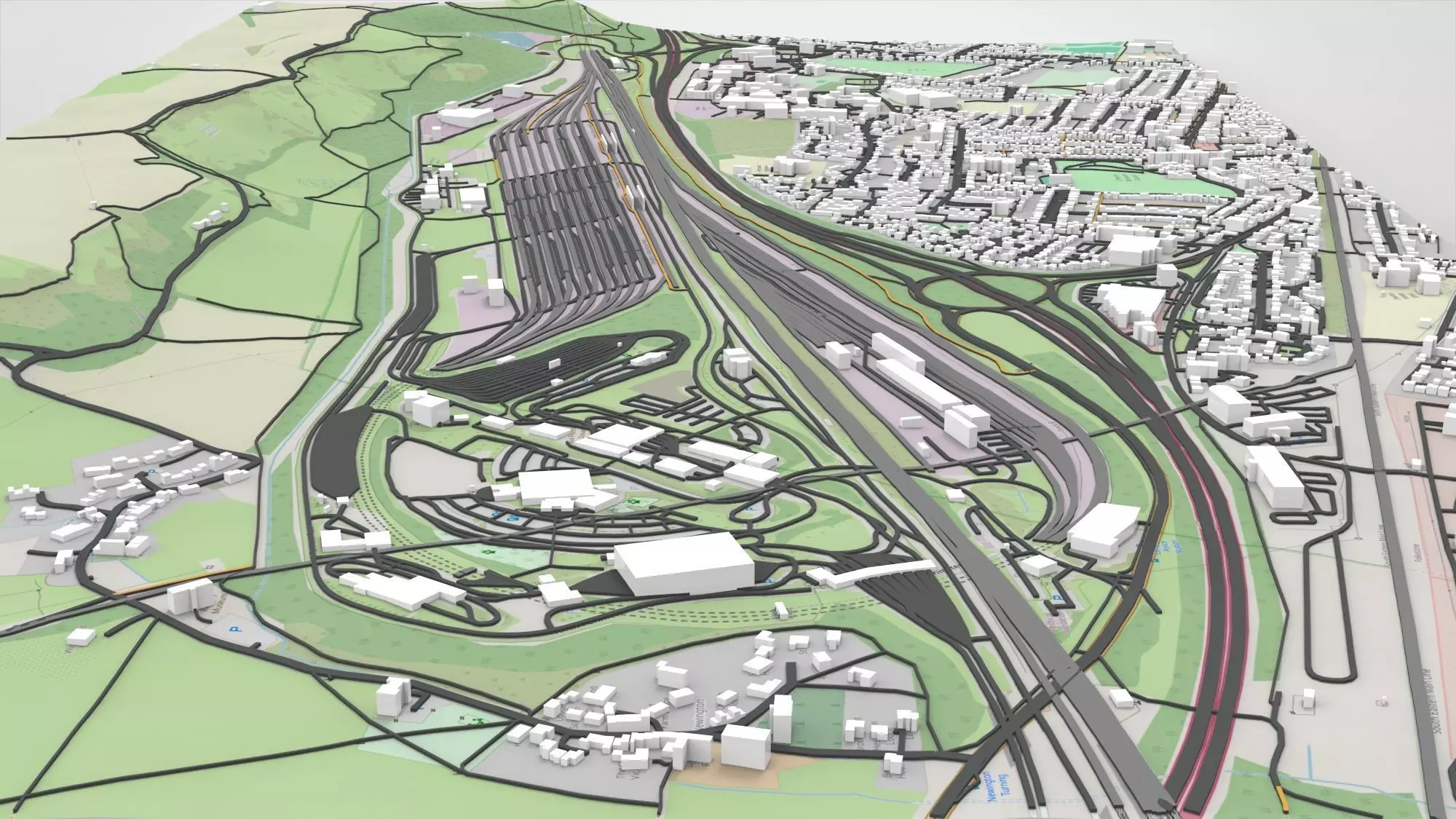 Eurotunnel Terminal Building Folkestone 3D model_2
