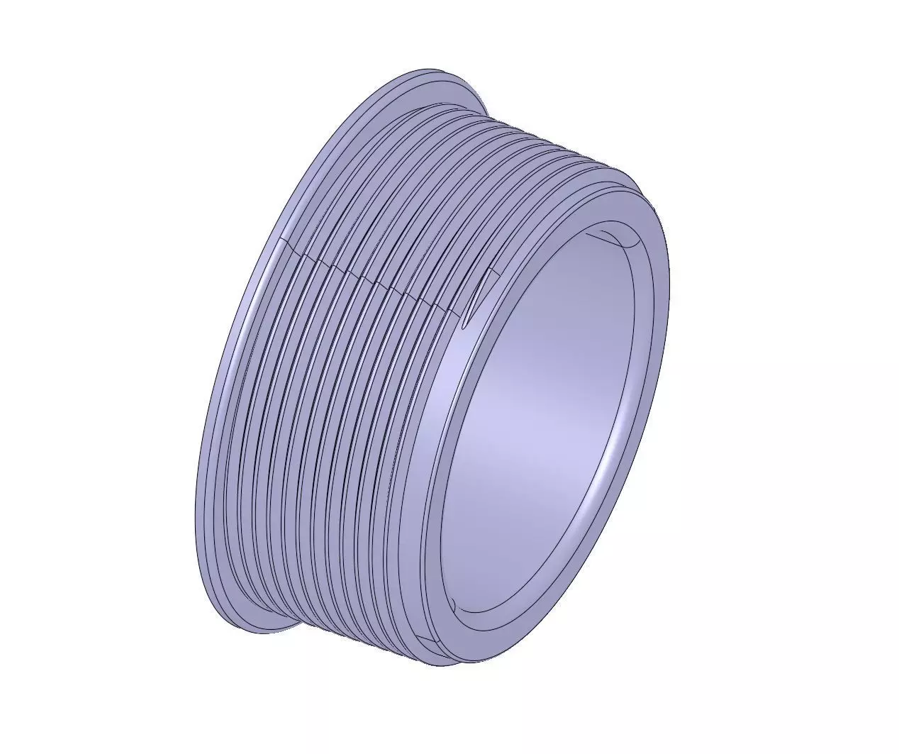 Filetto Maschio 2 Pollici 1-2 iso7 3D print model_0