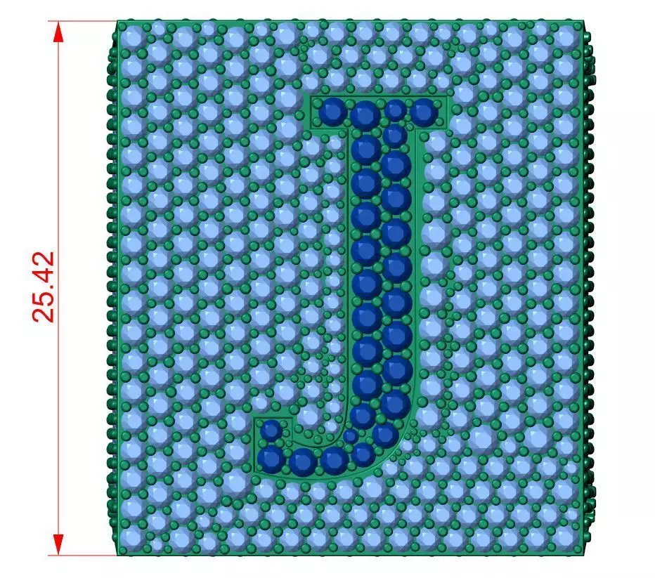 Custom Initial A to Z Letter Diamond Ring - Alphabet Rings 3D print model_5