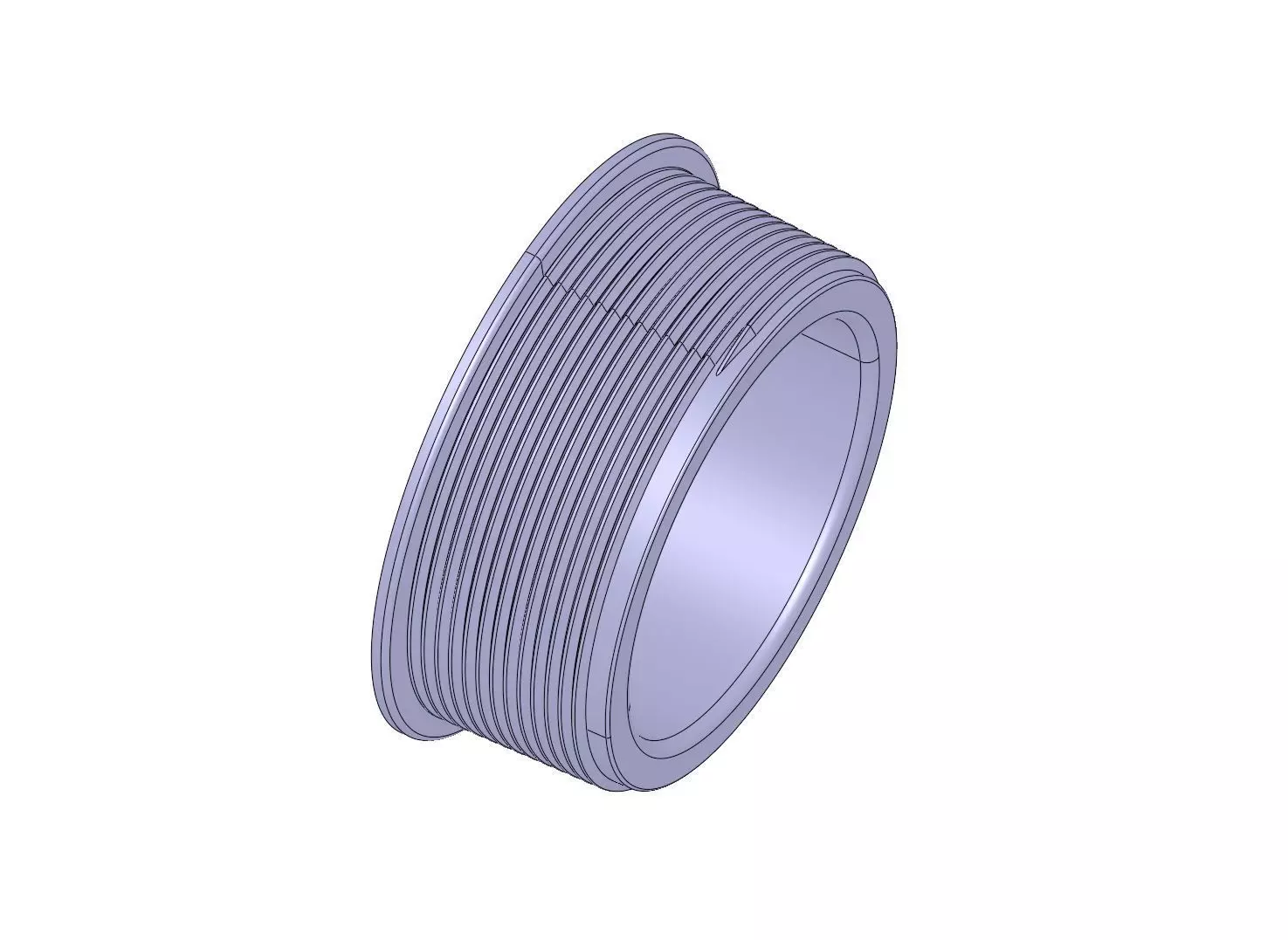 Filetto Maschio 3 Pollici iso7 3D print model_0