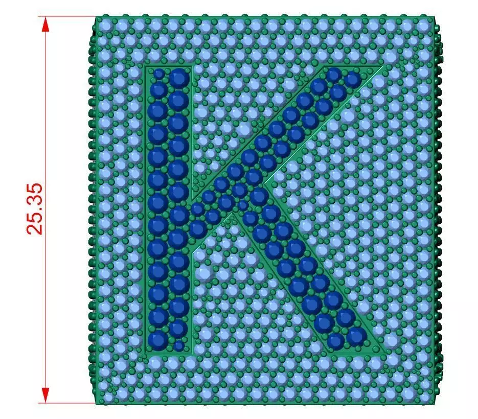 Custom Initial A to Z Letter Diamond Ring - Alphabet Rings 3D print model_5