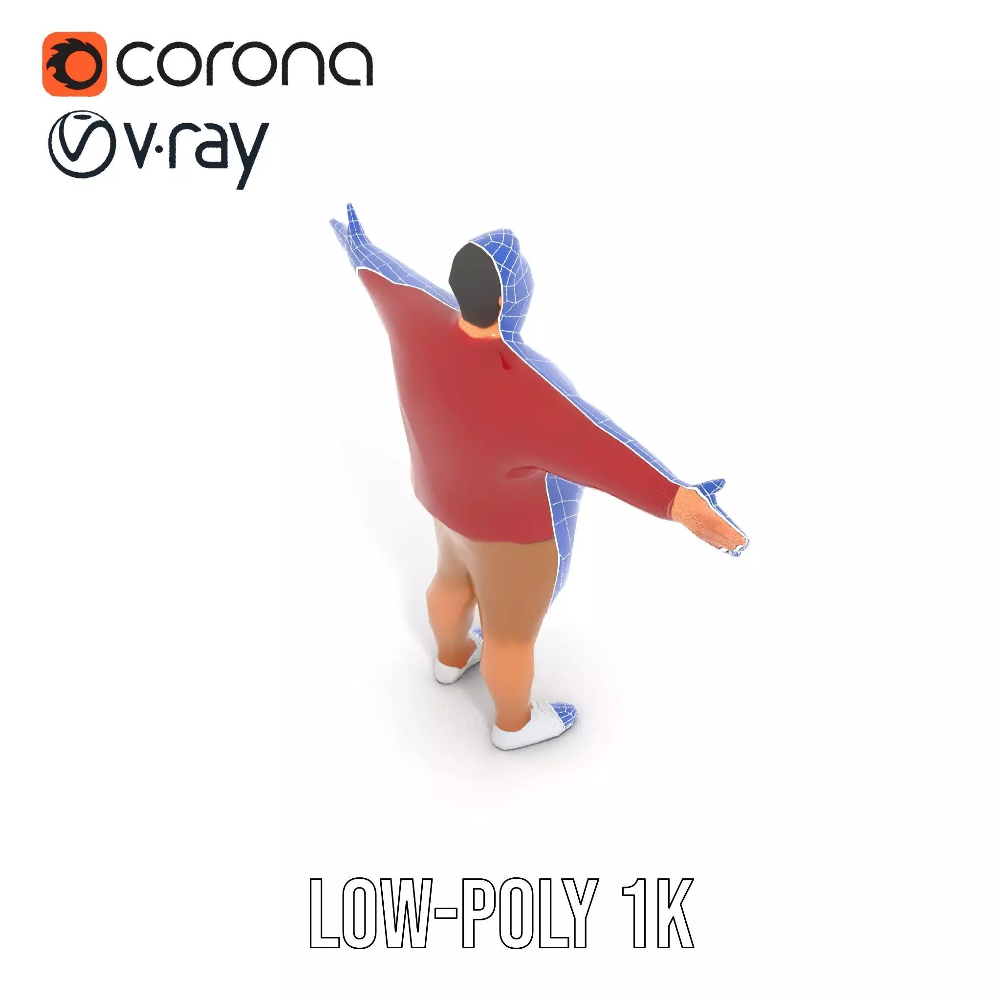 Casual Outfit Red Sweater model pack Low-poly 3D model_31