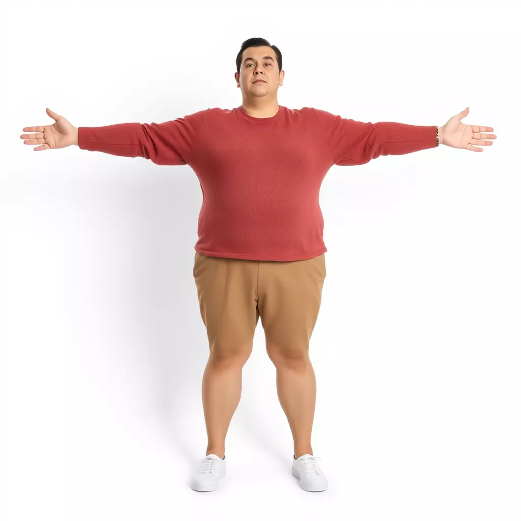 Casual Outfit Red Sweater model pack Low-poly 3D model_3