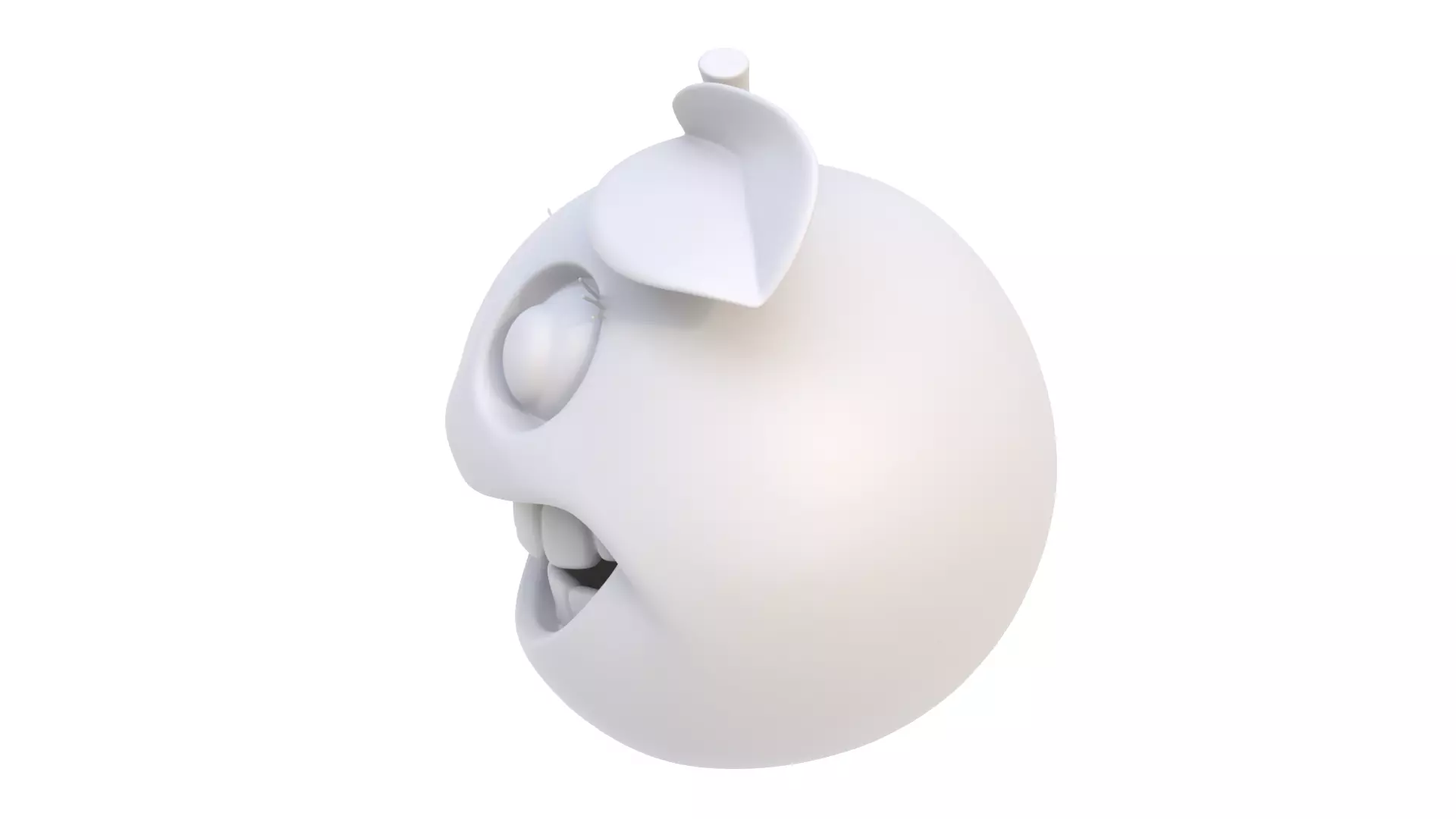 Fruit smiling 3D model_2