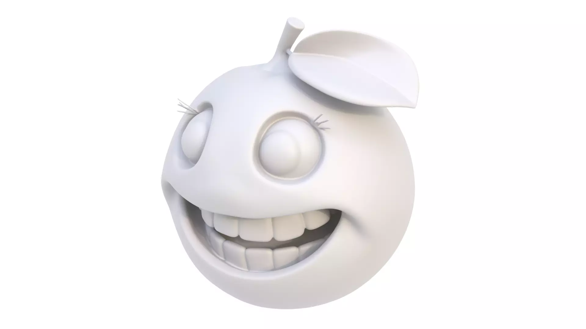 Fruit smiling 3D model_0