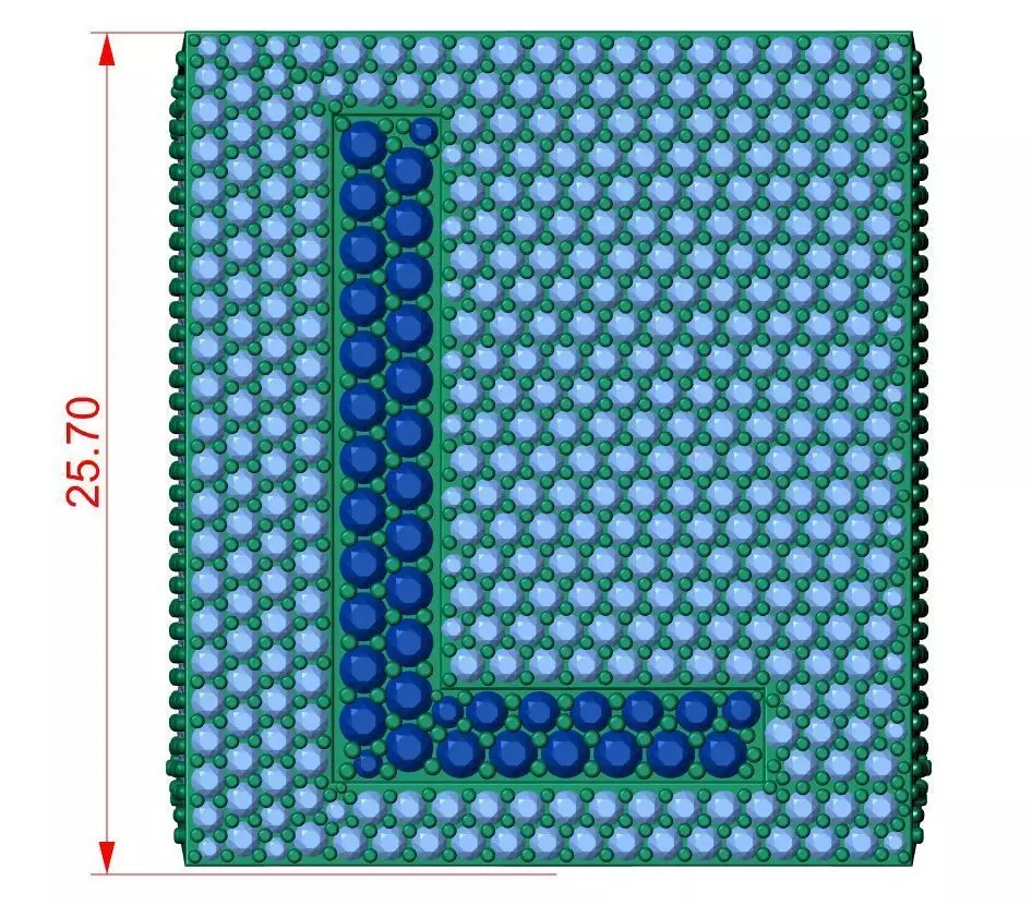 Custom Initial A to Z Letter Diamond Ring - Alphabet Rings 3D print model_5