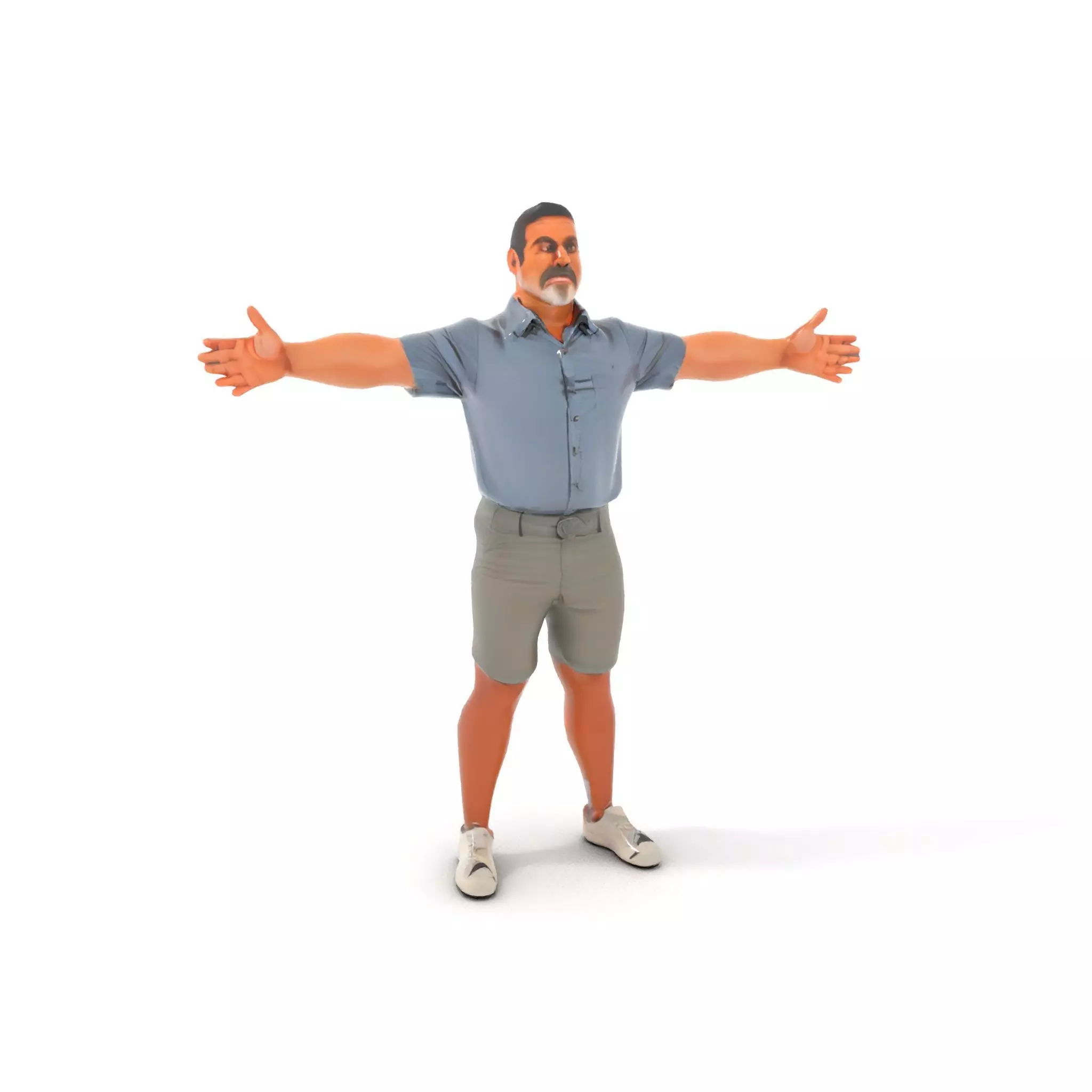 Casual Summer Outfit model pack Low-poly 3D model_7