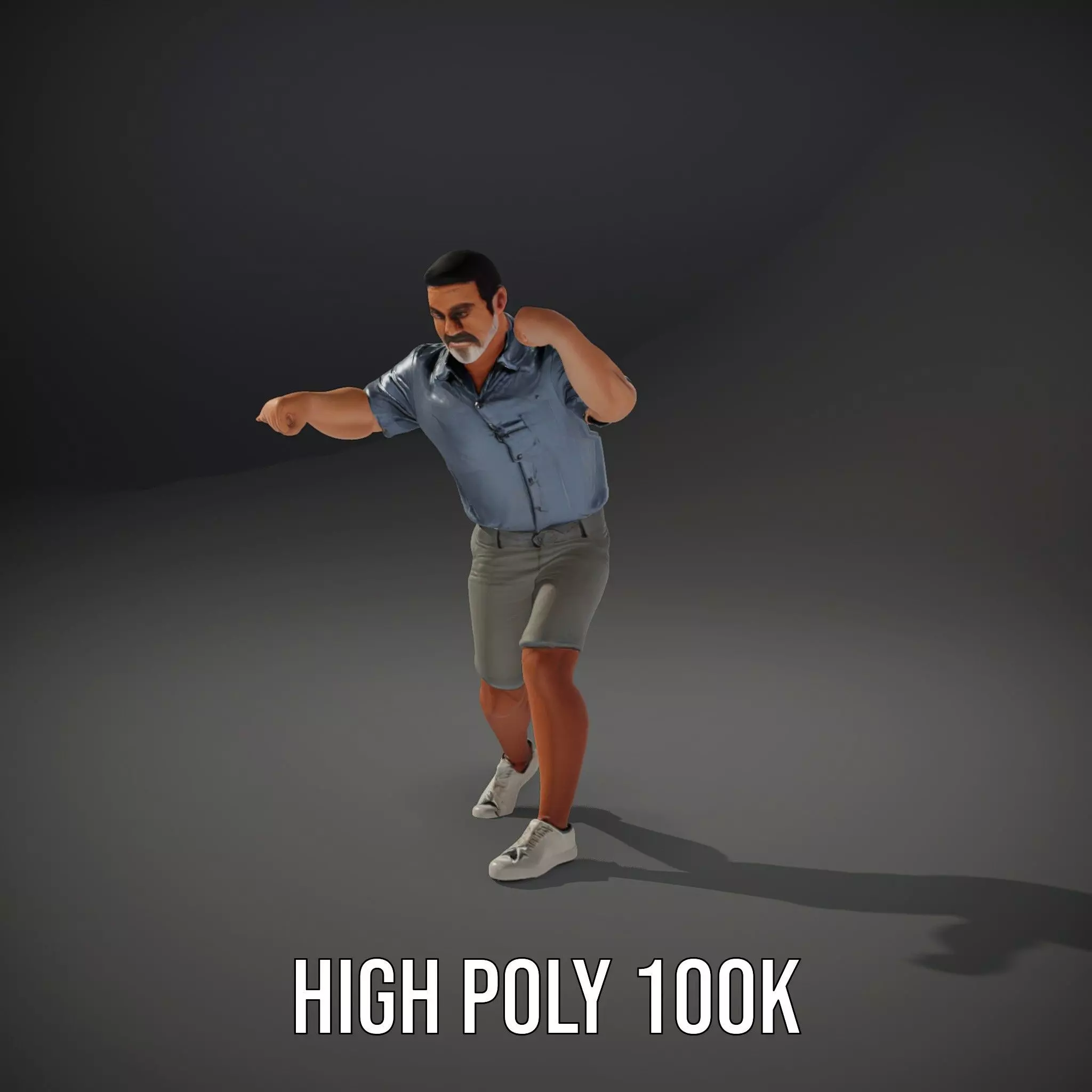 Casual Summer Outfit model pack Low-poly 3D model_11