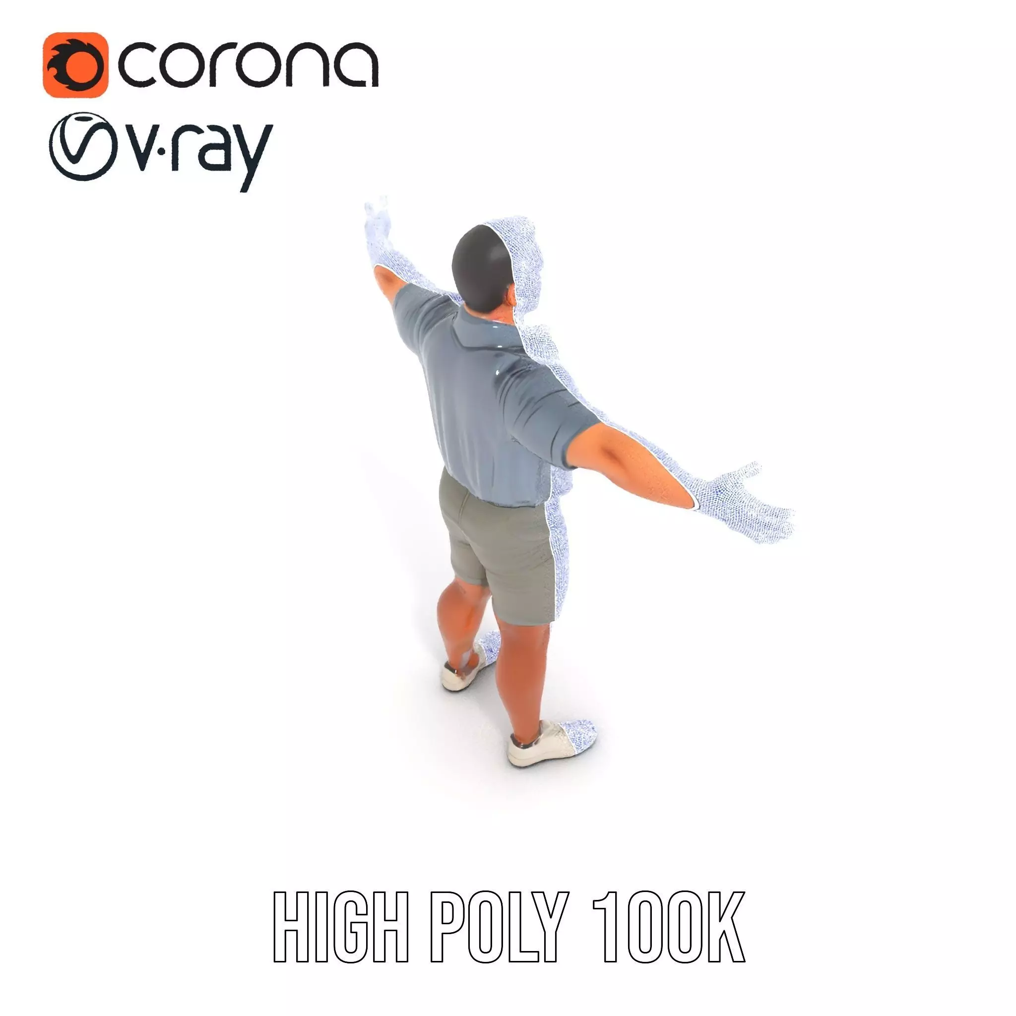 Casual Summer Outfit model pack Low-poly 3D model_34