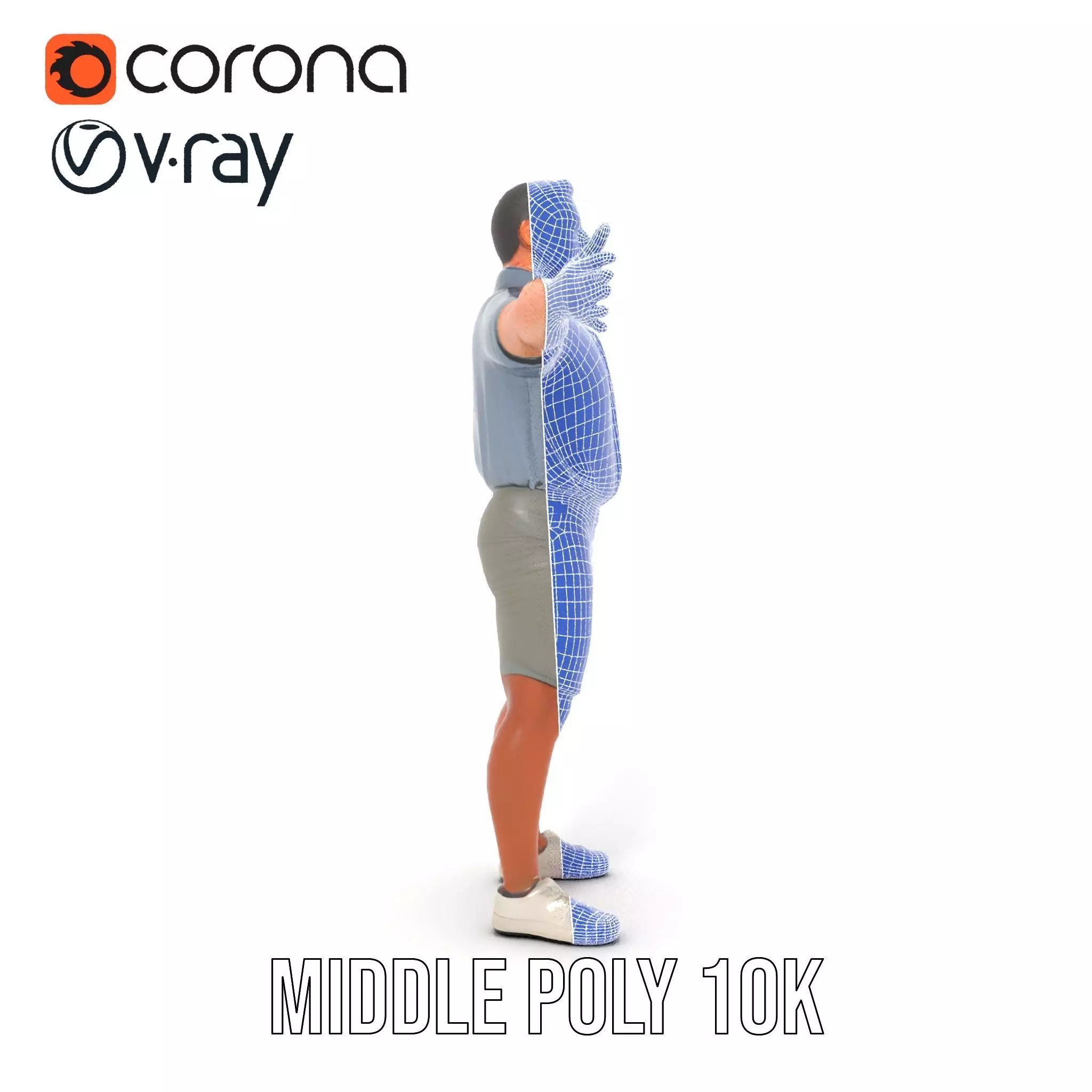 Casual Summer Outfit model pack Low-poly 3D model_30