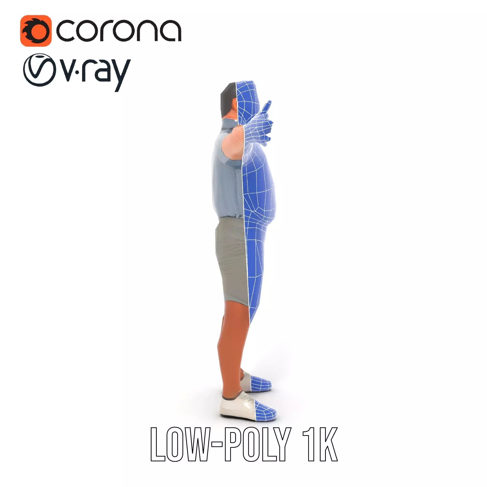 Casual Summer Outfit model pack Low-poly 3D model_31