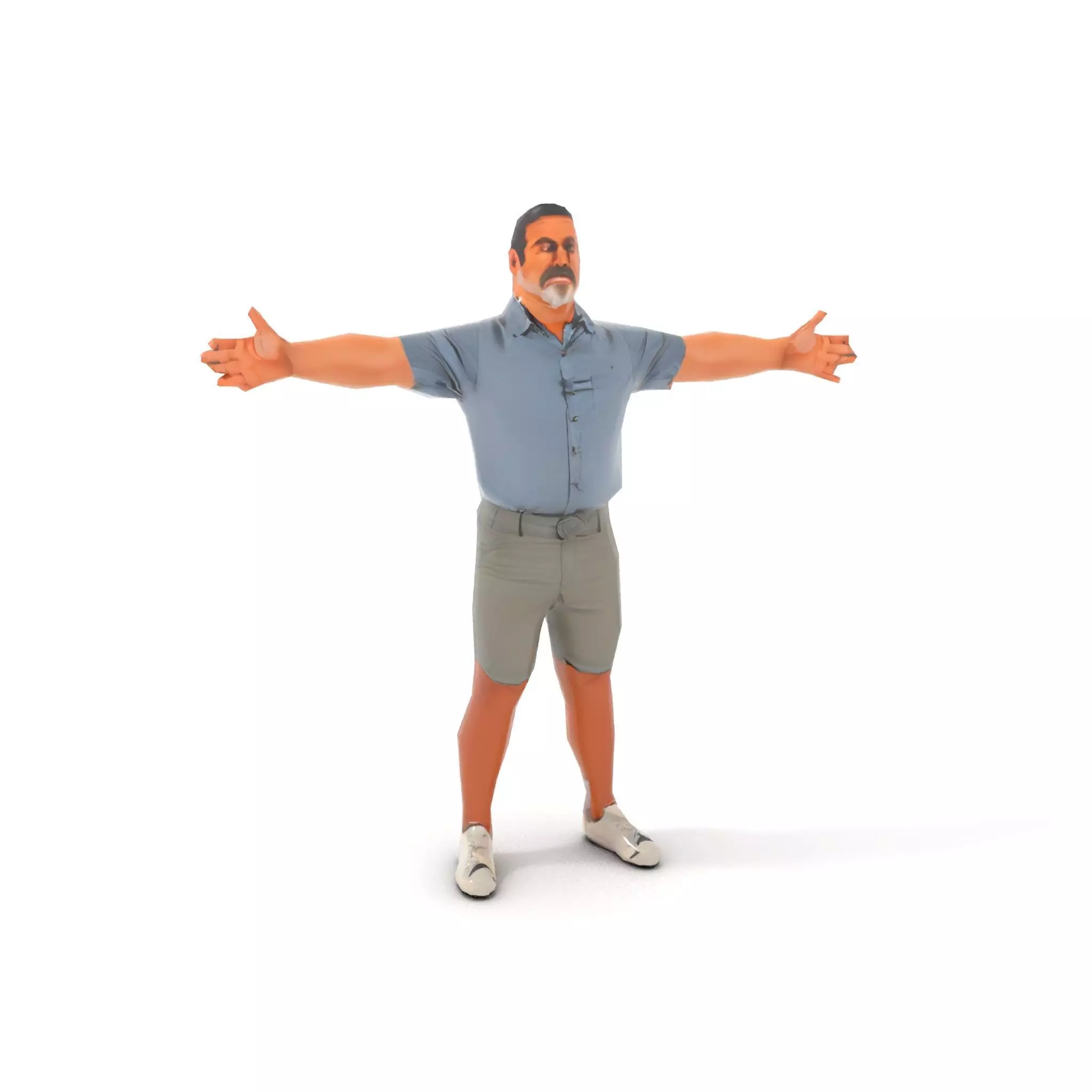 Casual Summer Outfit model pack Low-poly 3D model_13