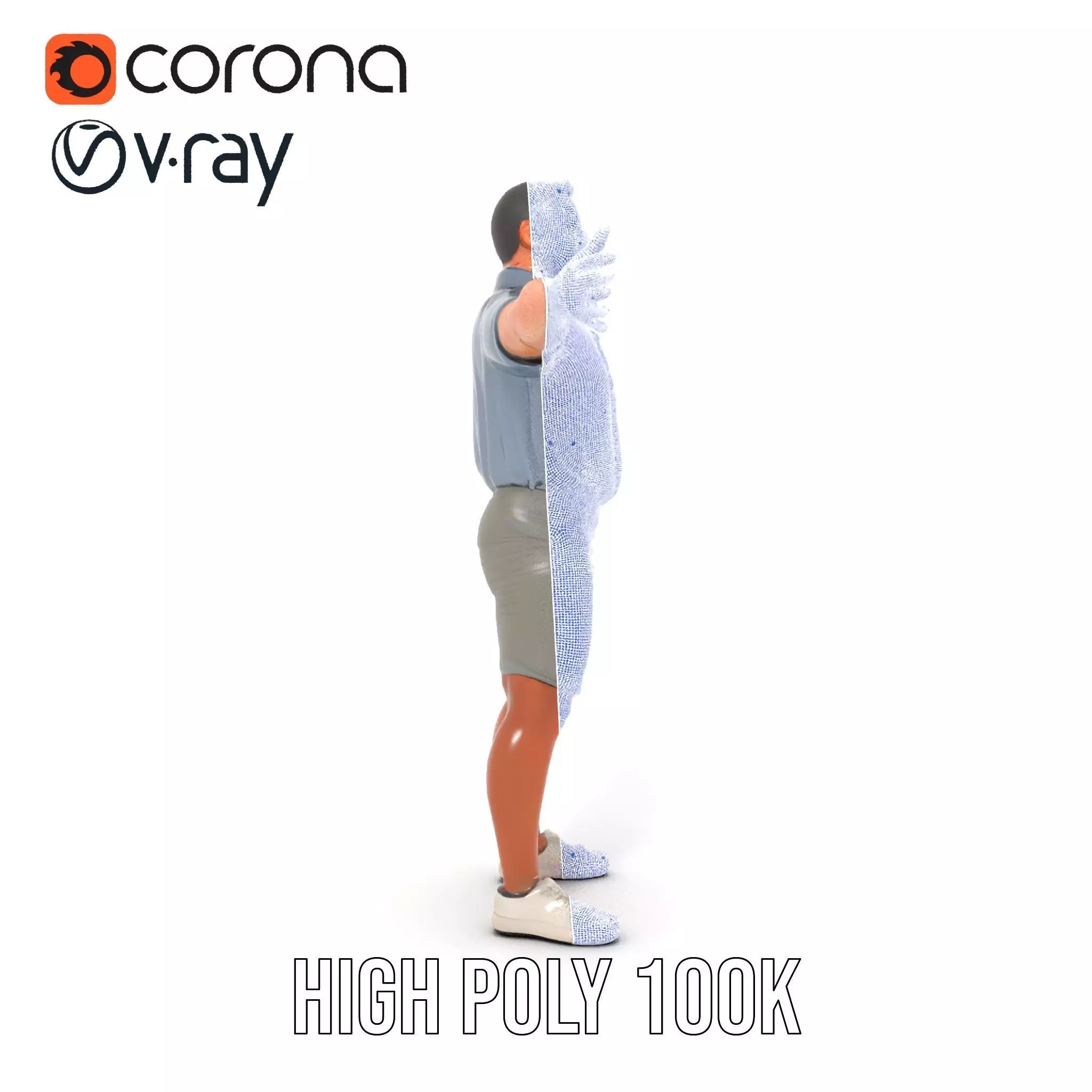 Casual Summer Outfit model pack Low-poly 3D model_33