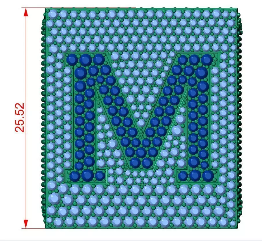 Custom Initial A to Z Letter Diamond Ring - Alphabet Rings 3D print model_5