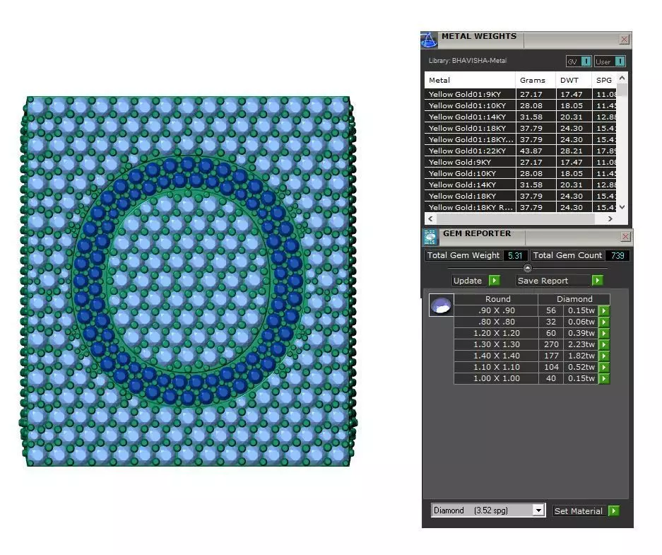 Custom Initial A to Z Letter Diamond Ring - Alphabet Rings 3D print model_4