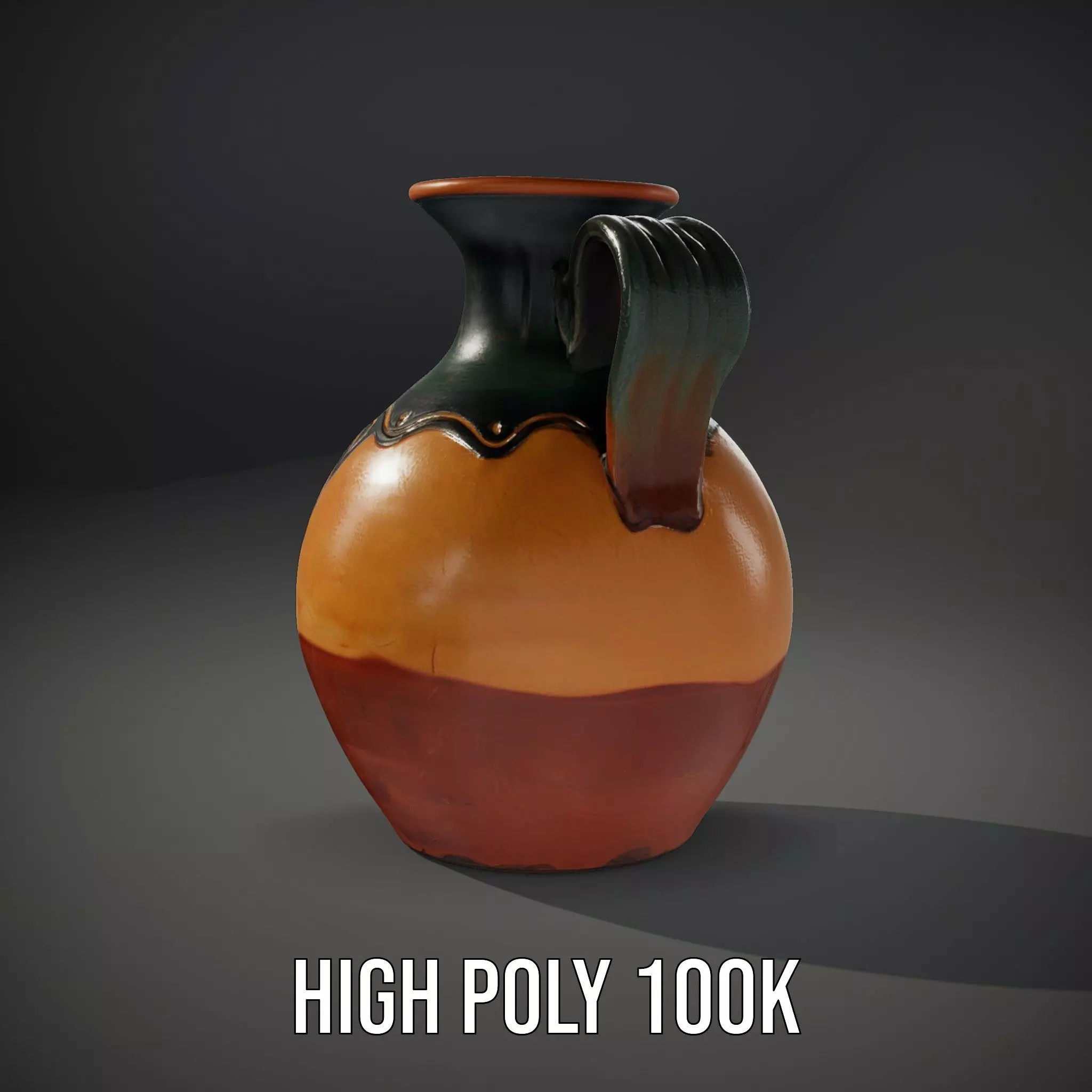 Elegant Ceramic Vase model pack Low-poly 3D model_11
