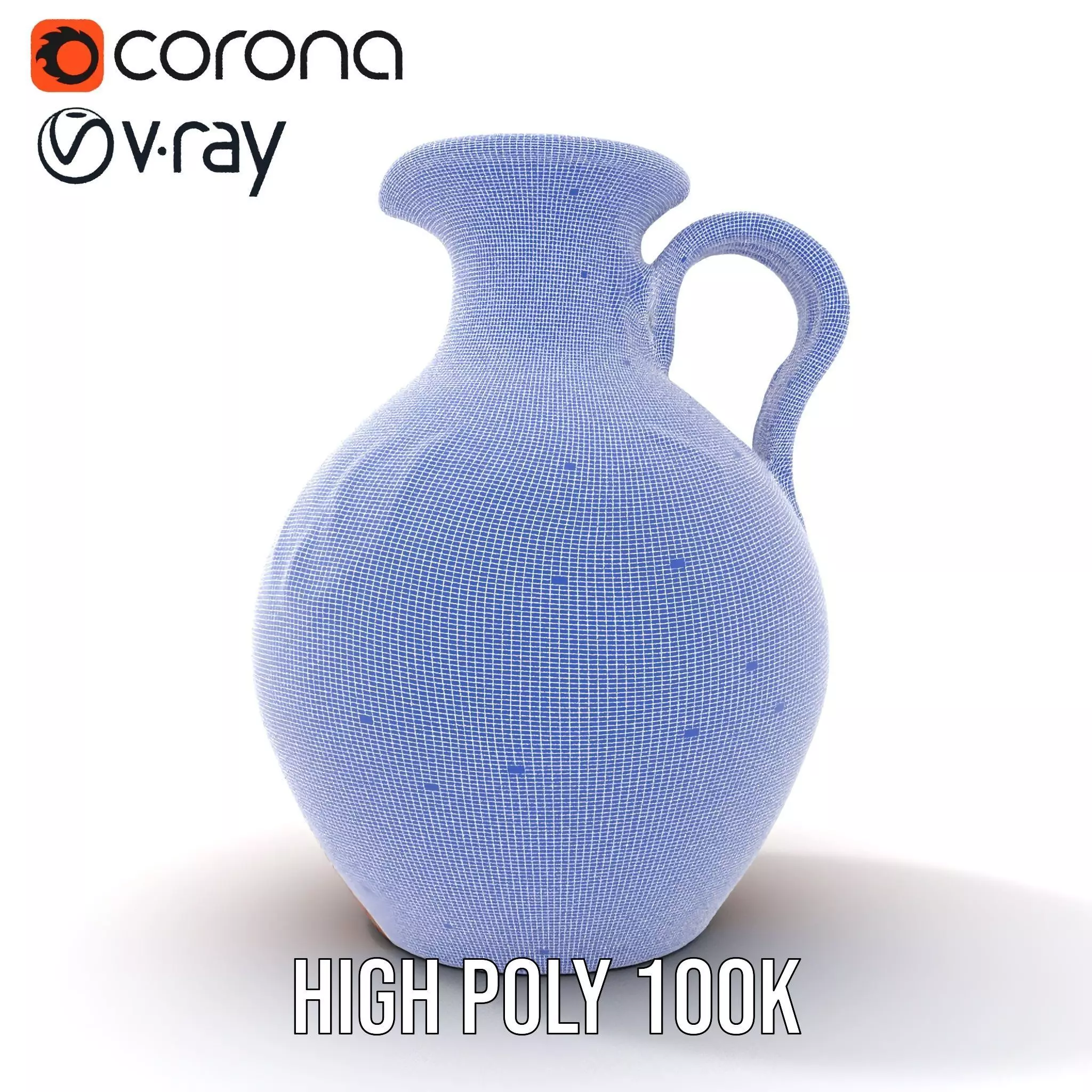 Elegant Ceramic Vase model pack Low-poly 3D model_35