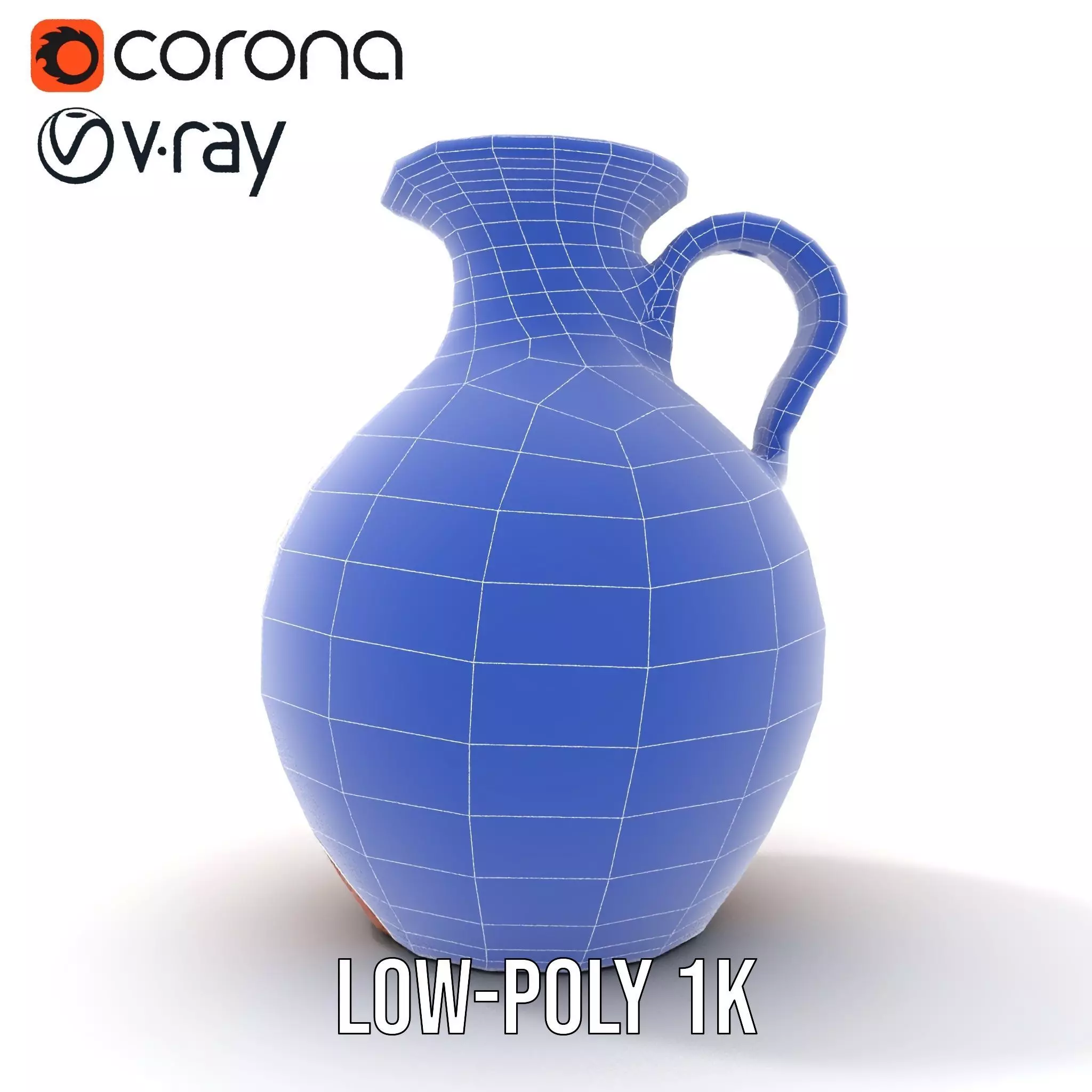 Elegant Ceramic Vase model pack Low-poly 3D model_18