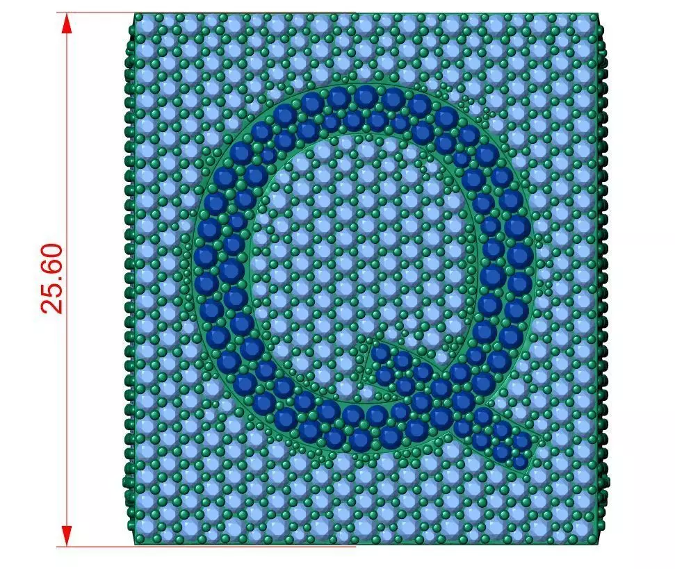 Custom Initial A to Z Letter Diamond Ring - Alphabet Rings 3D print model_5