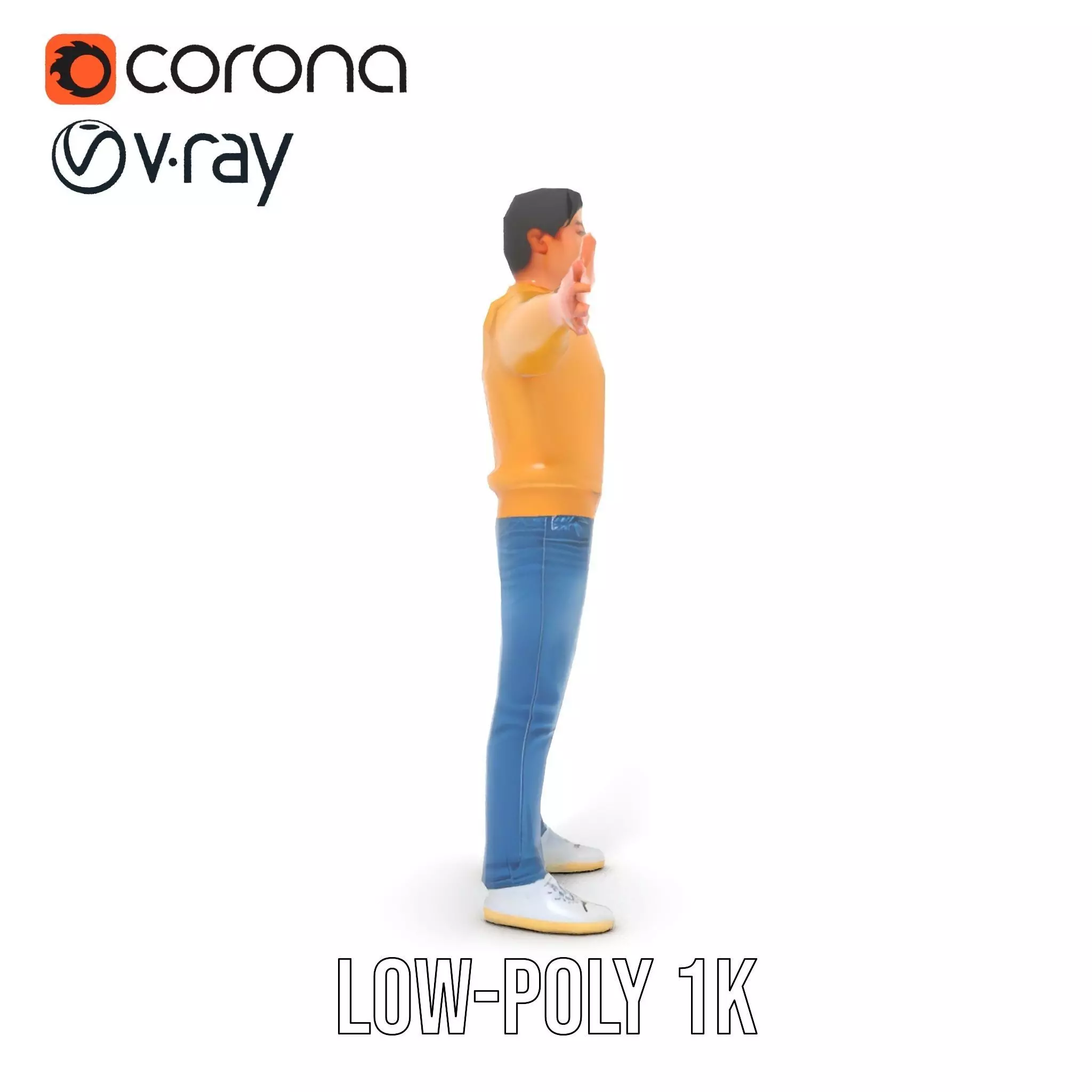 Casual Outfit Man model pack Low-poly 3D model_18