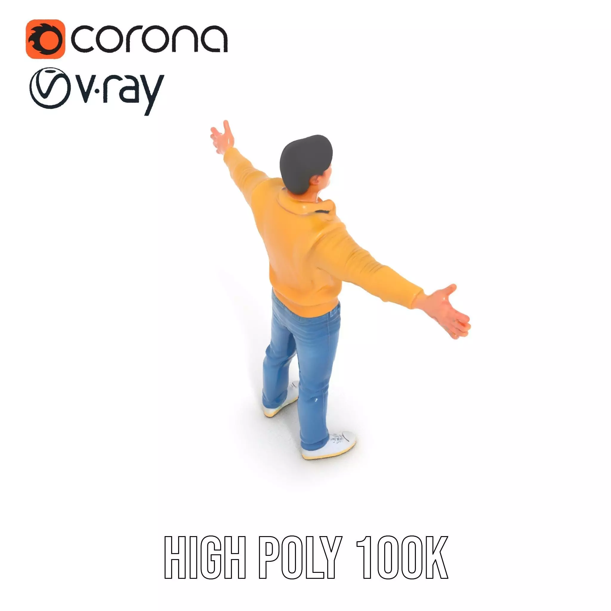 Casual Outfit Man model pack Low-poly 3D model_16