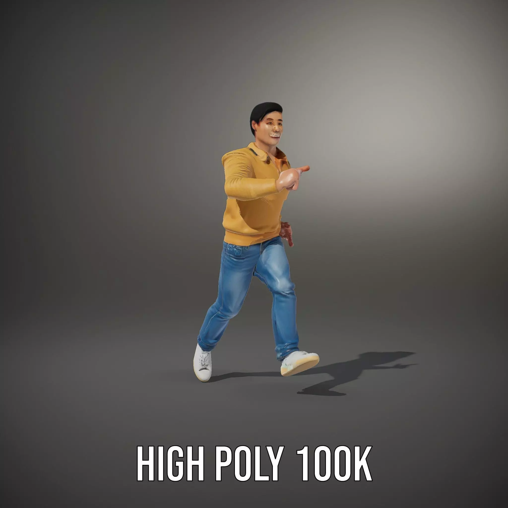 Casual Outfit Man model pack Low-poly 3D model_11