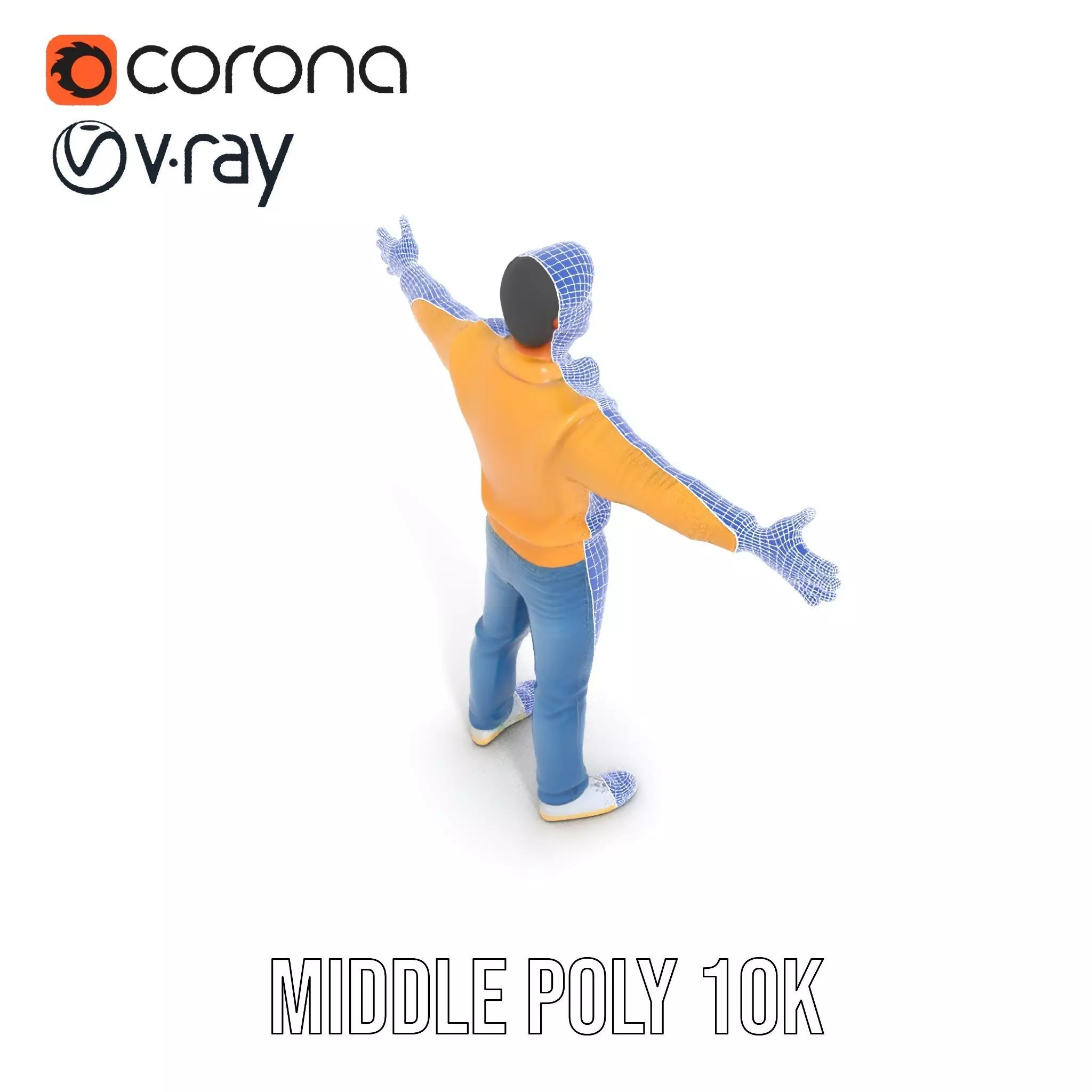 Casual Outfit Man model pack Low-poly 3D model_28