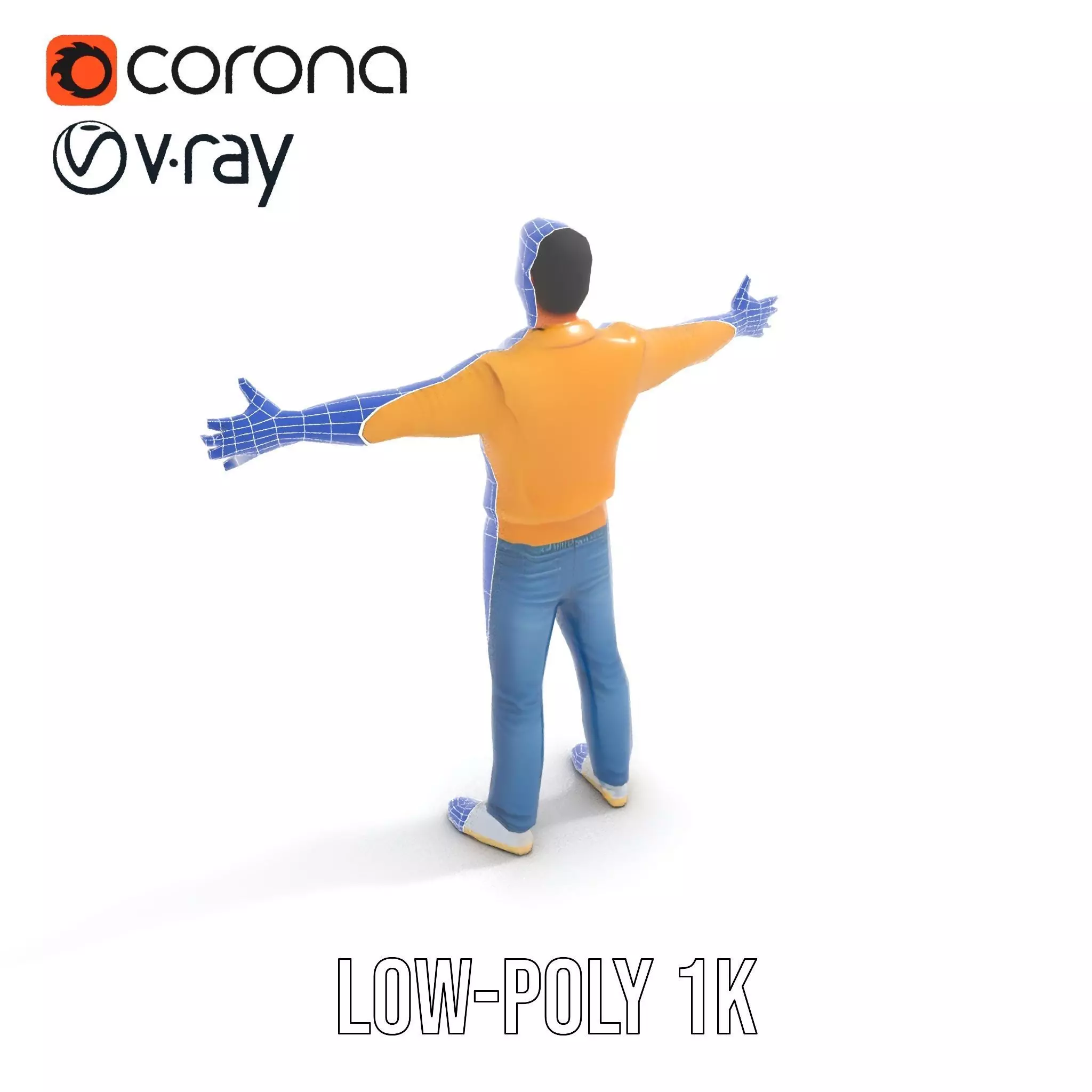 Casual Outfit Man model pack Low-poly 3D model_21