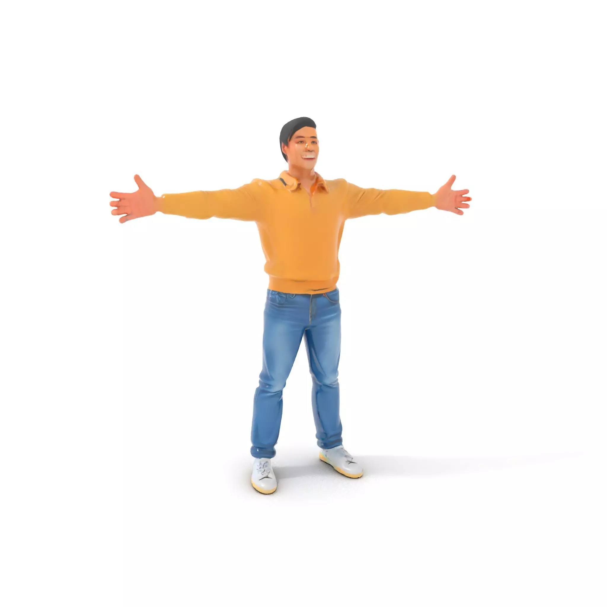 Casual Outfit Man model pack Low-poly 3D model_0