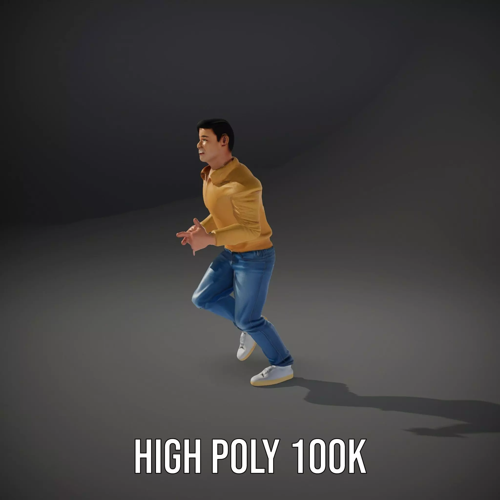 Casual Outfit Man model pack Low-poly 3D model_9