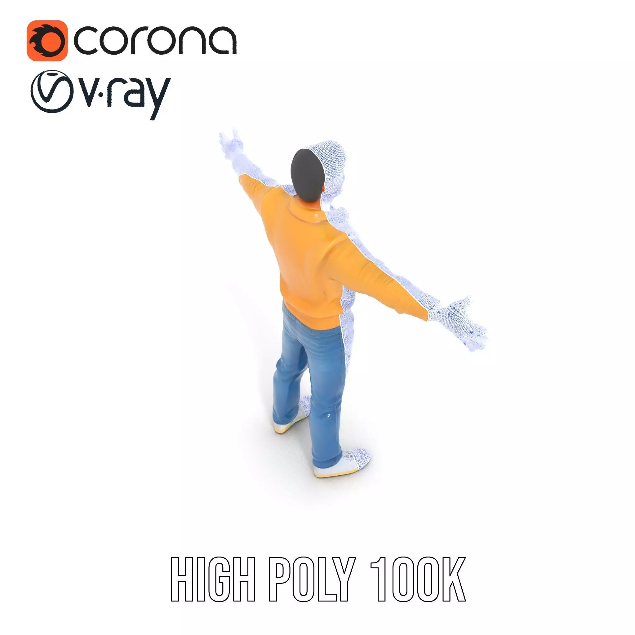 Casual Outfit Man model pack Low-poly 3D model_33