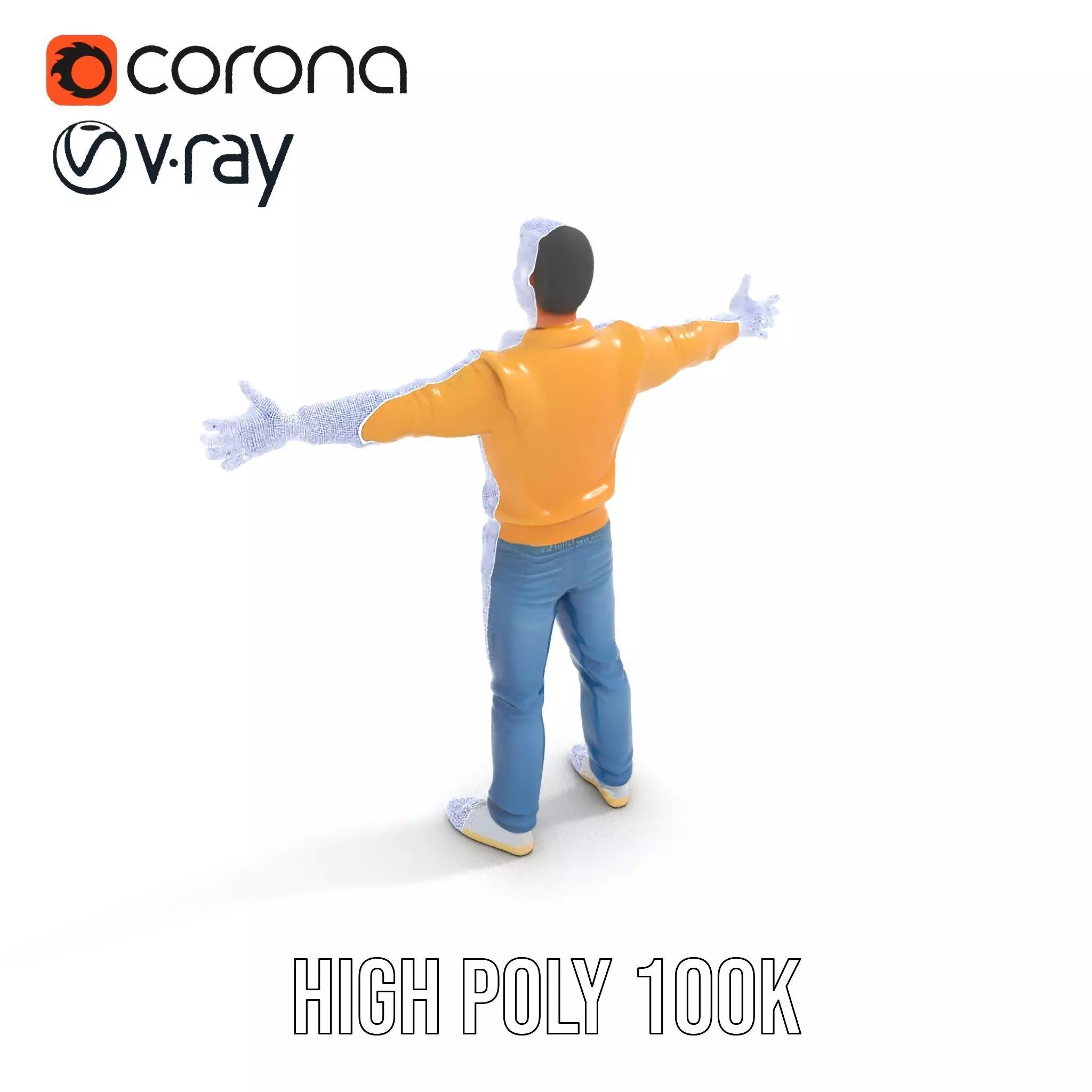 Casual Outfit Man model pack Low-poly 3D model_35