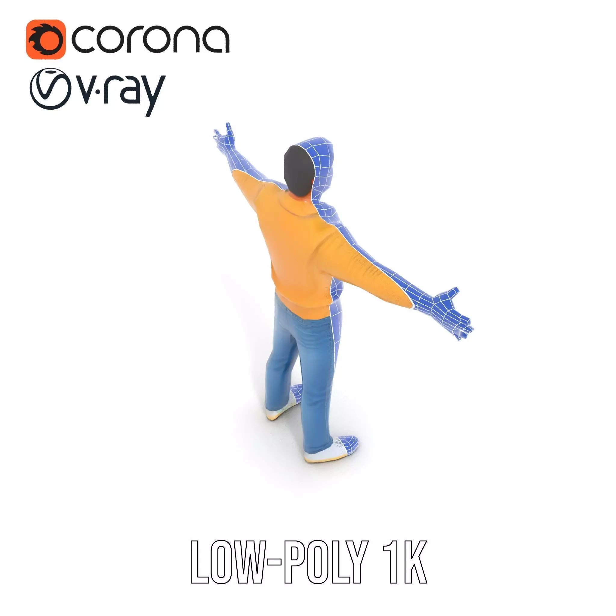 Casual Outfit Man model pack Low-poly 3D model_29