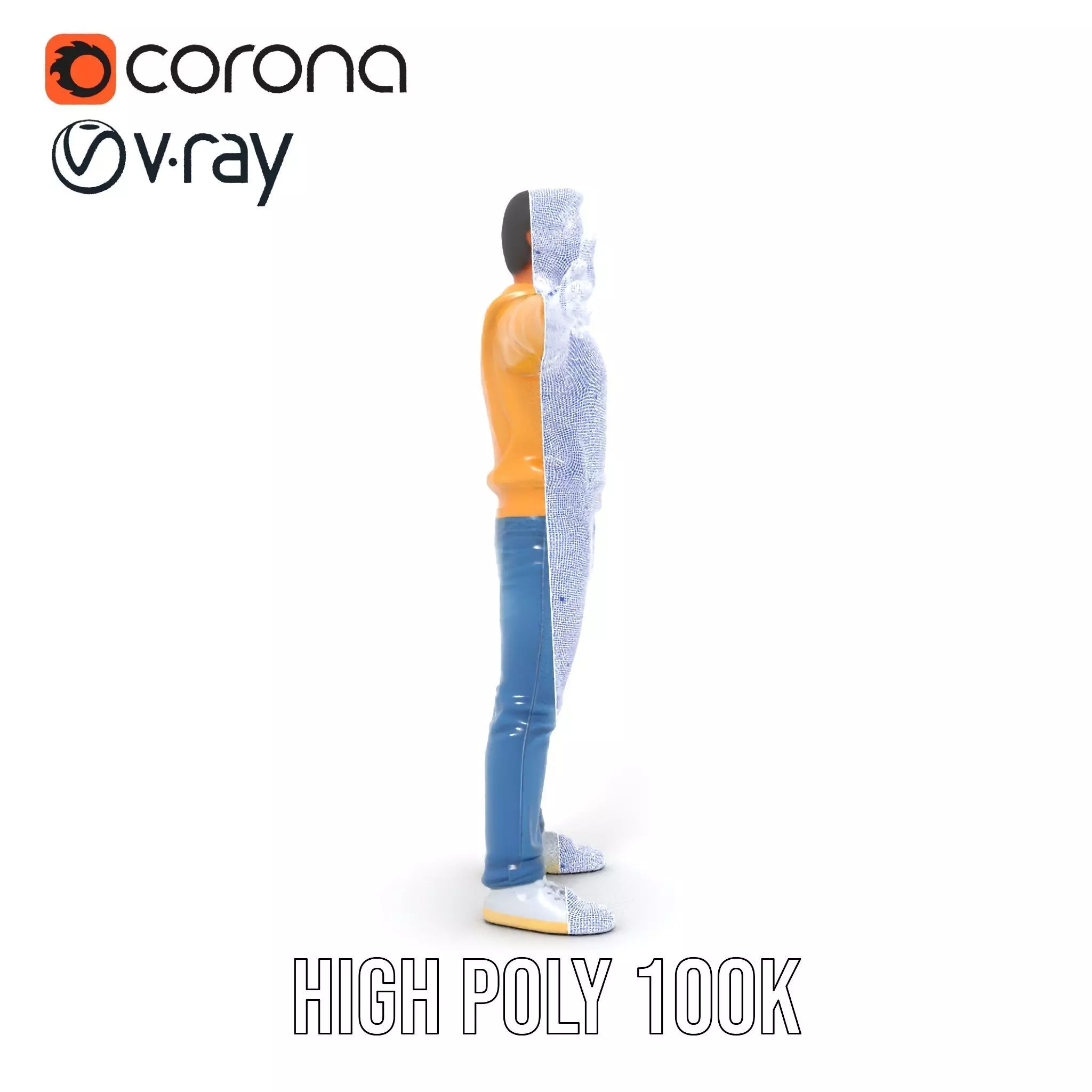 Casual Outfit Man model pack Low-poly 3D model_34