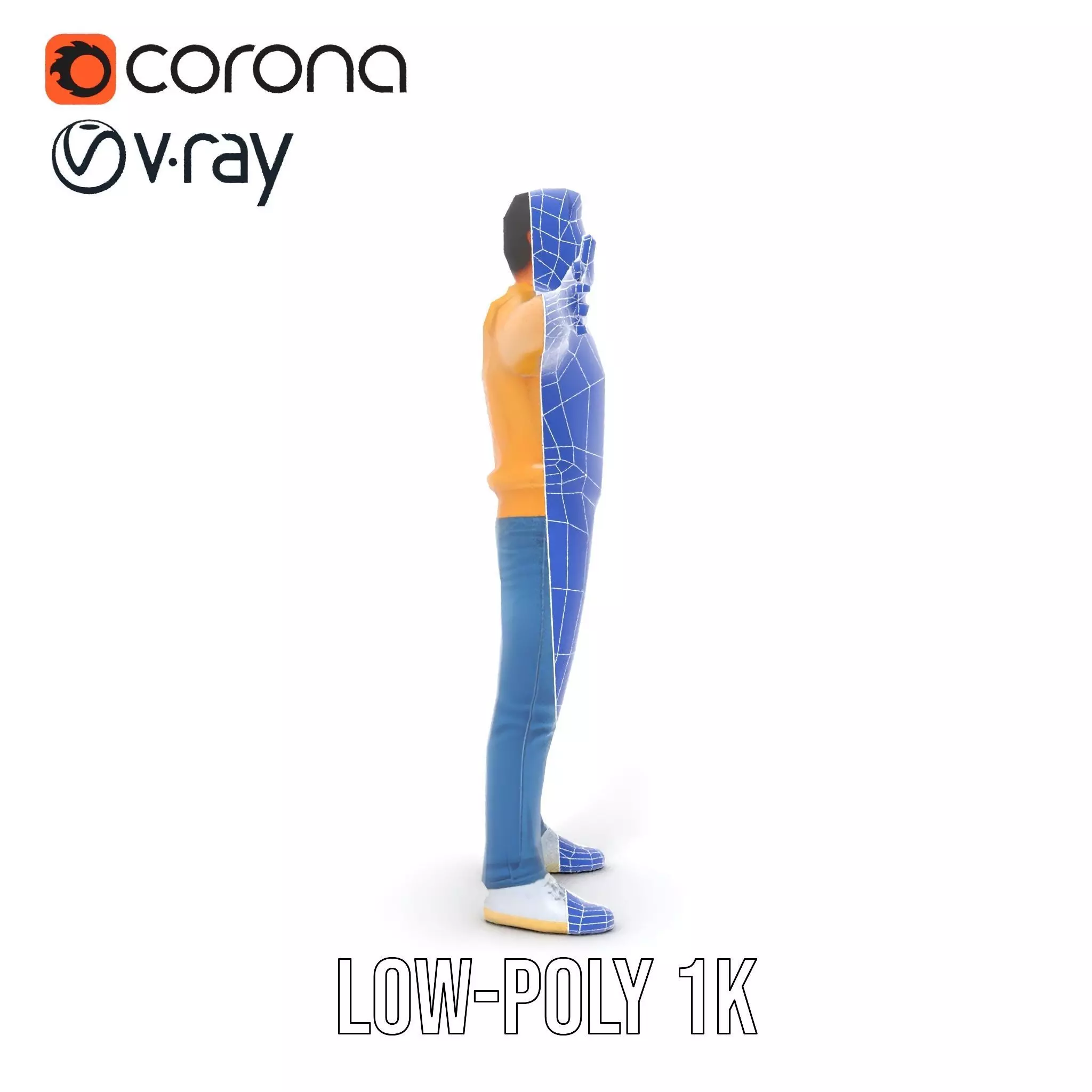 Casual Outfit Man model pack Low-poly 3D model_32