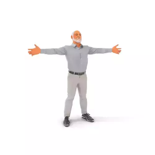 Casual Attire Man model pack Low-poly 3D model