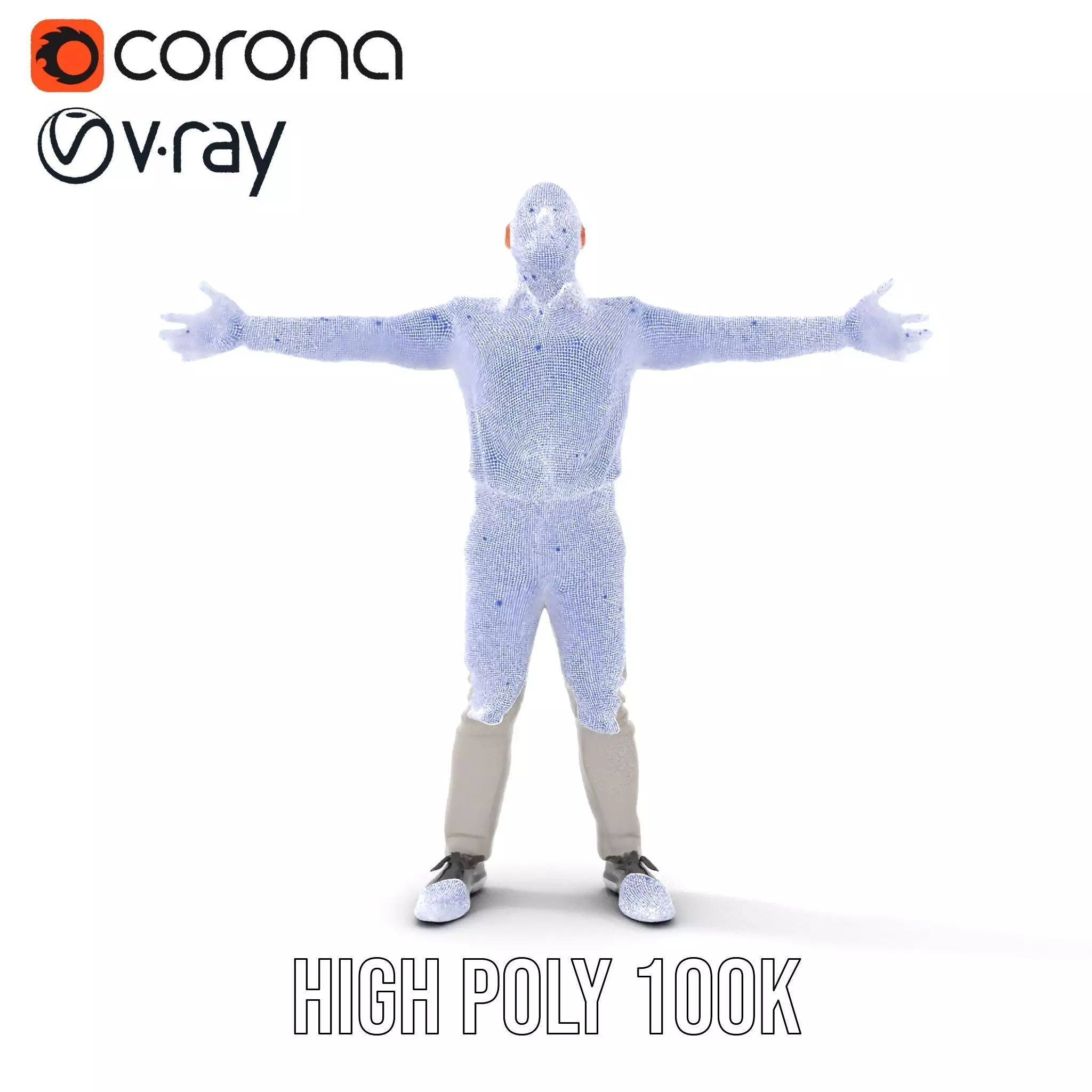 Casual Attire Man model pack Low-poly 3D model_32